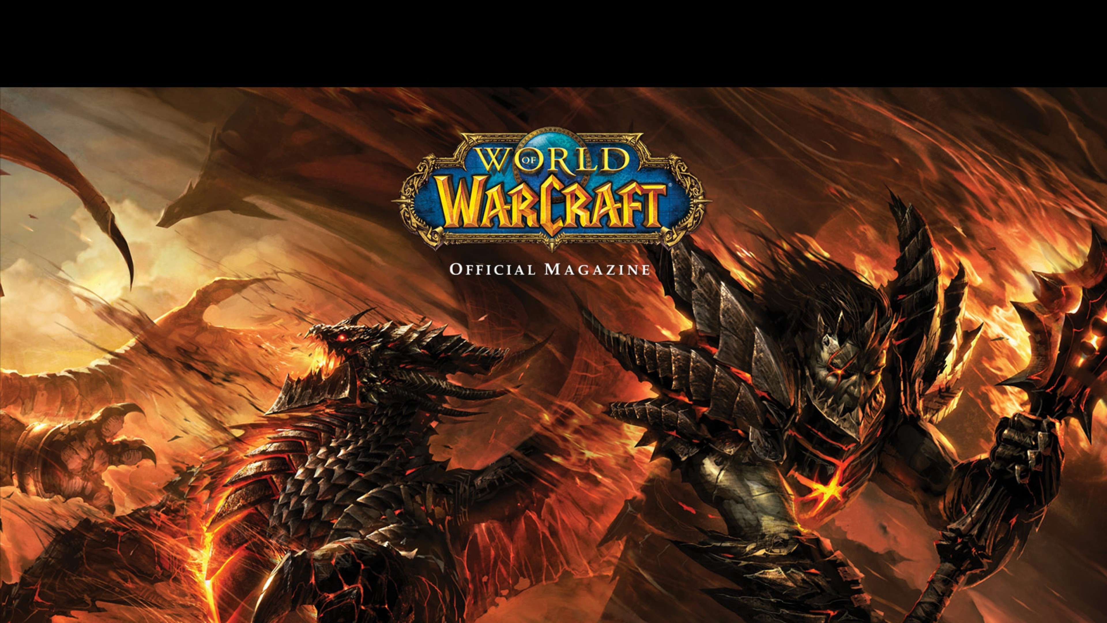3840x2160  Wallpaper world of warcraft, monsters, fire, wildfire