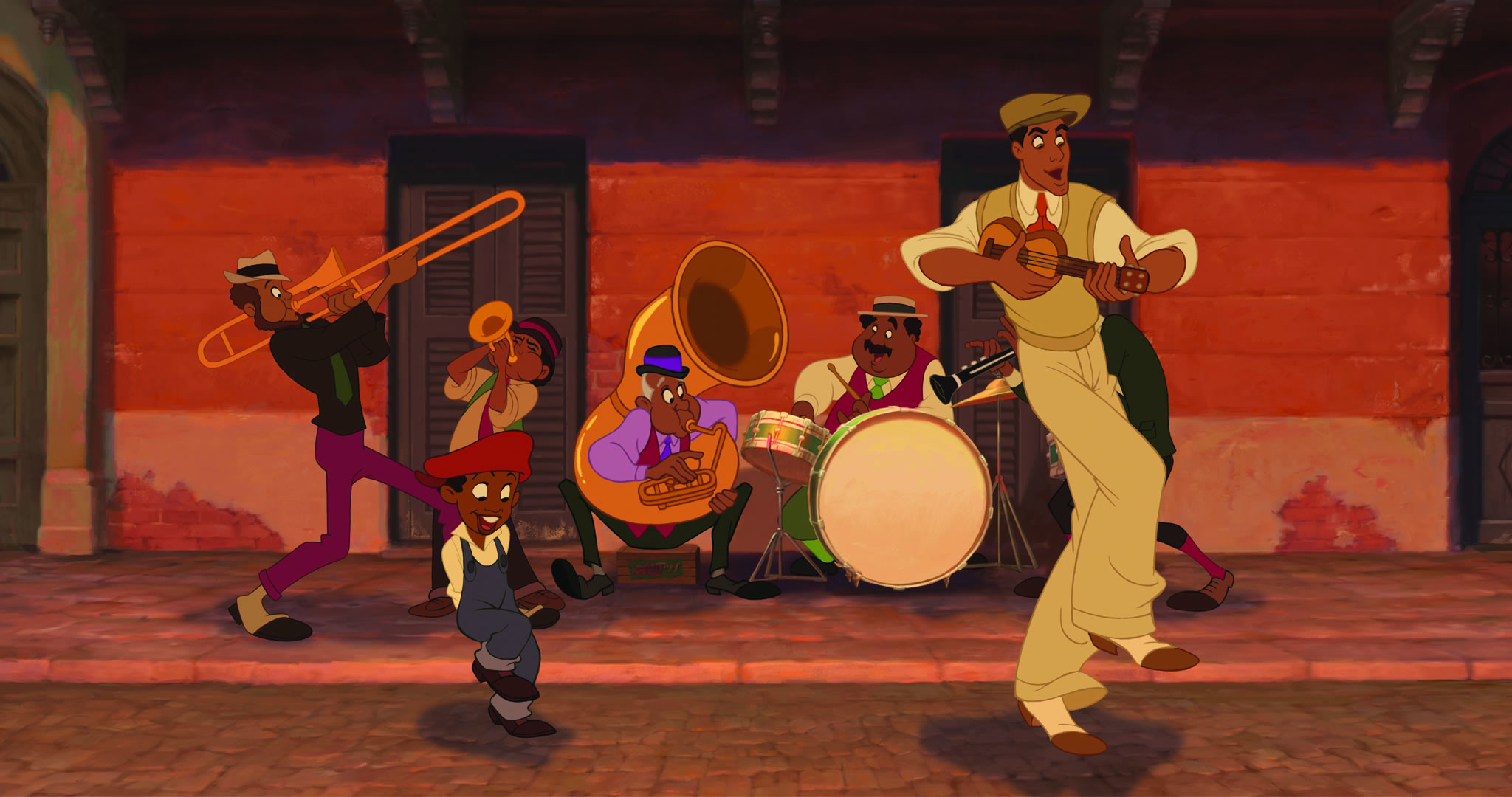 2048x1080 Naveen in New Orleans from Disney's Princess and the Frog wallpaper - Click  picture for high resolution HD wallpaper