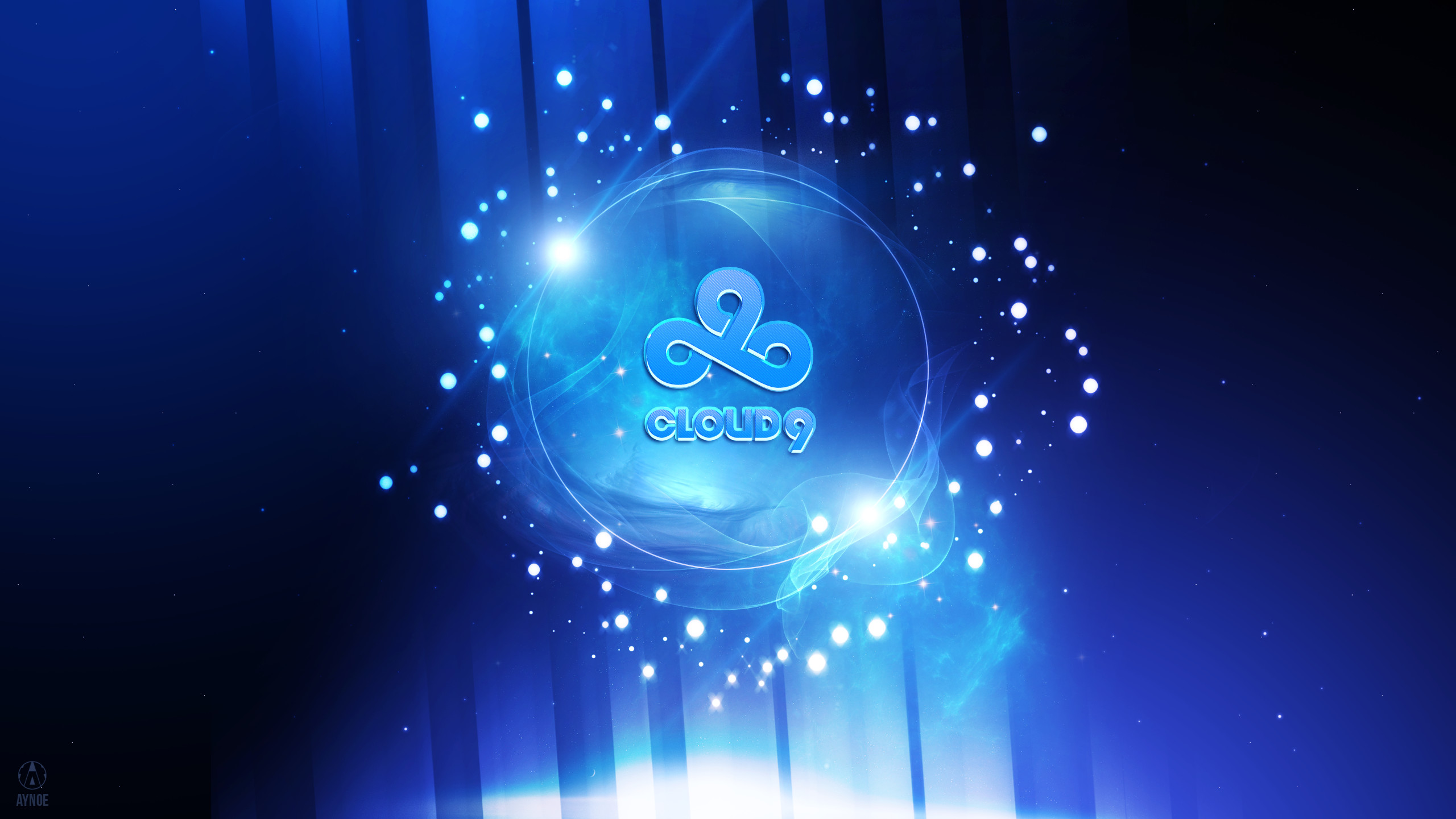 2560x1440 ... Cloud9 Wallpaper Logo - League of Legends by Aynoe