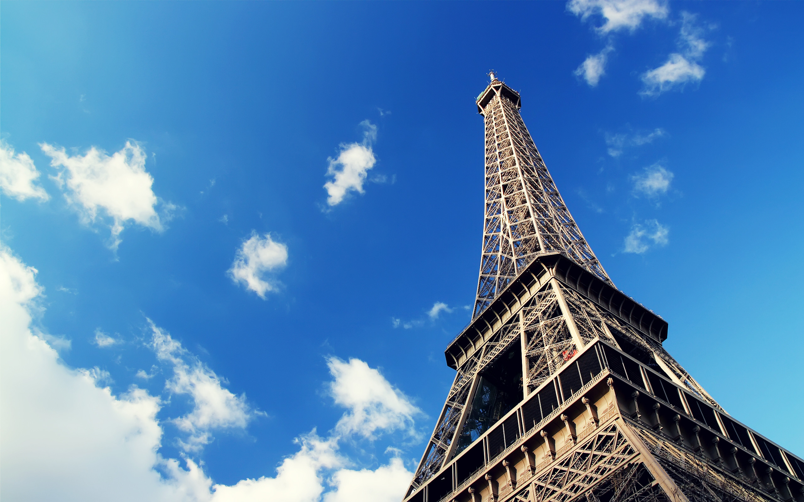 2560x1600 Blue Sky With Eiffel Tower. Blue Sky With Eiffel Tower Desktop Background