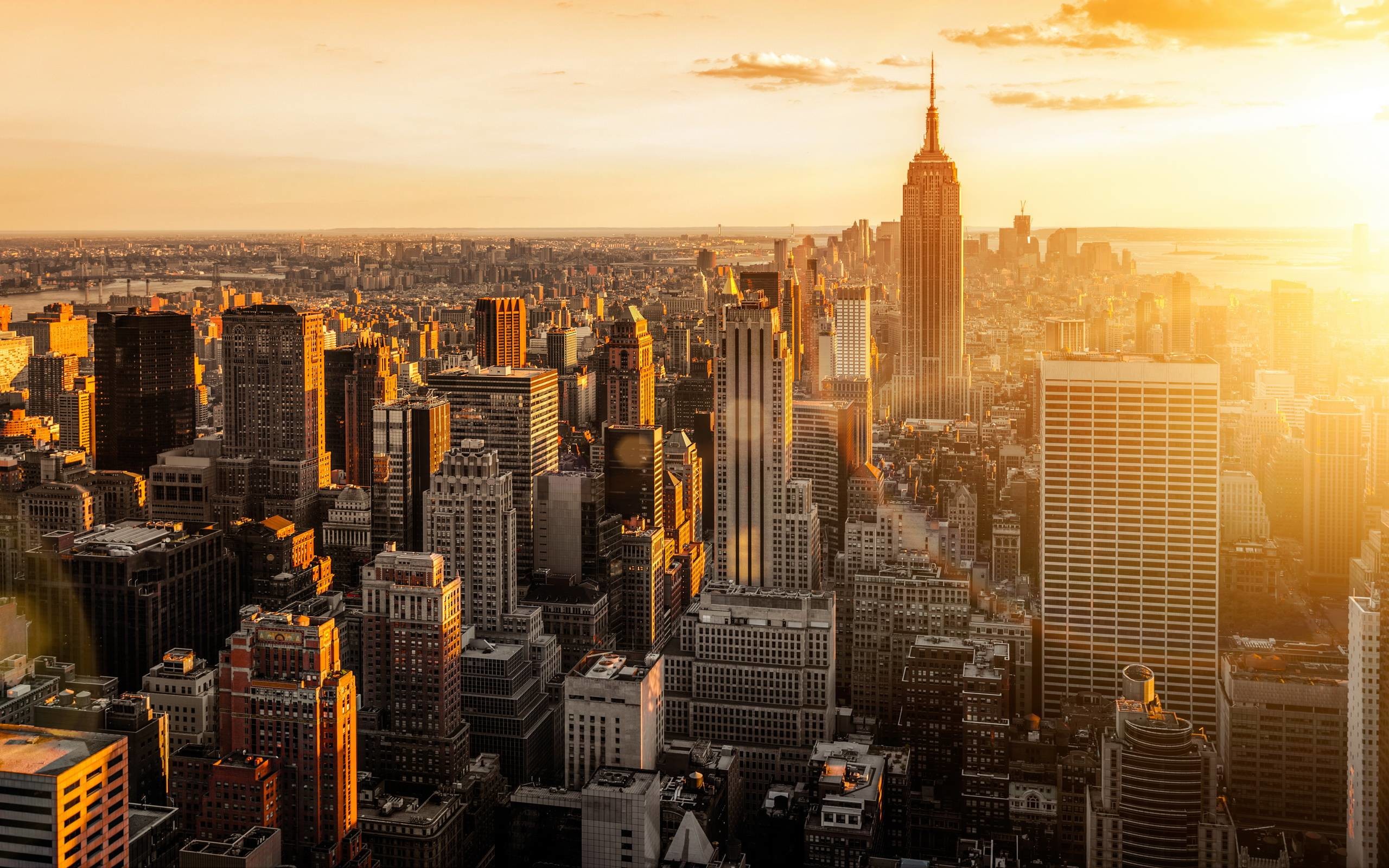 2560x1600 New York City Skyline Sunset Wallpaper #2002 | Frenzia.