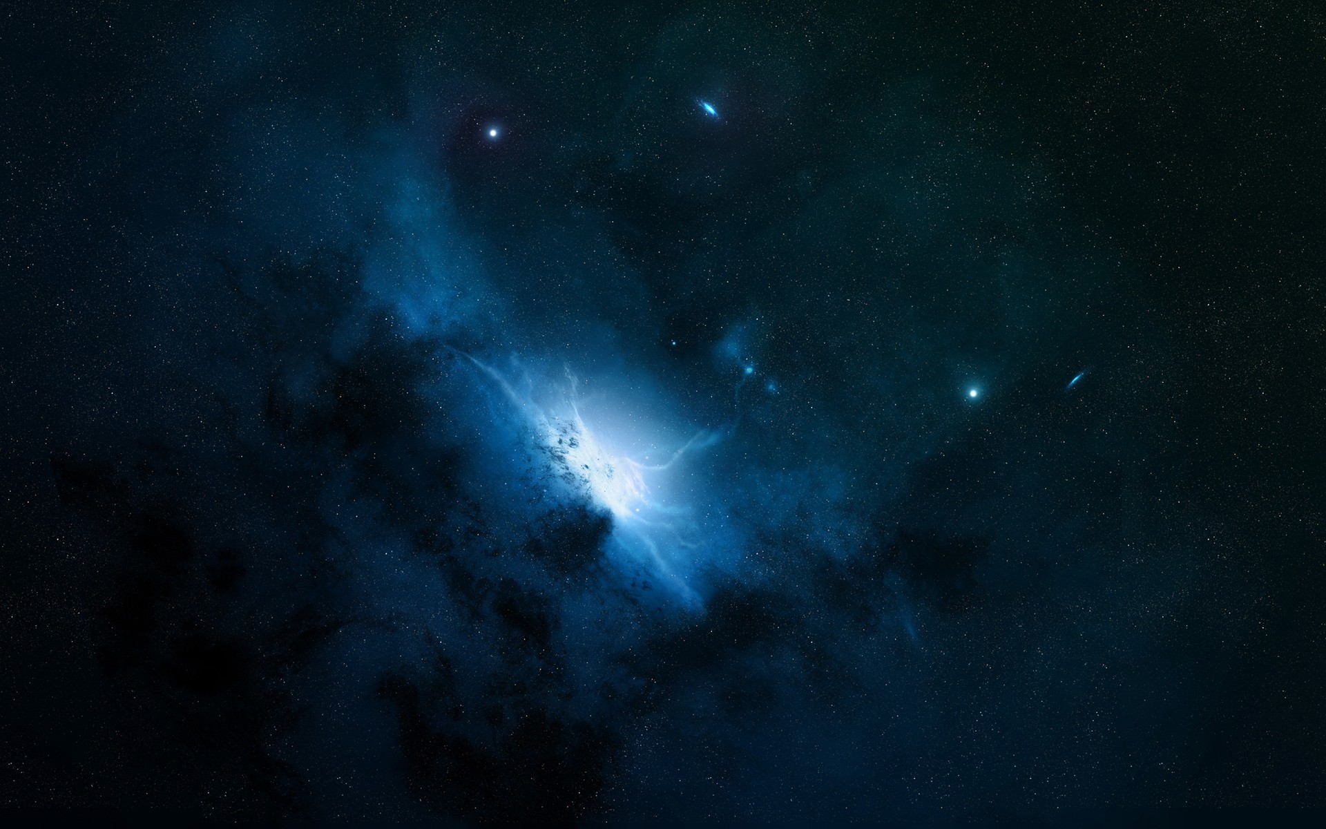 1920x1200  Awesome Blue Space Wallpaper 2890