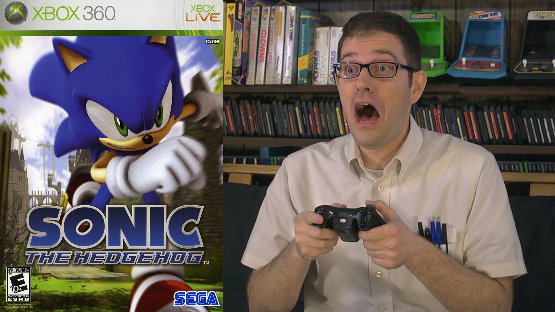 1920x1080 Angry Video Game Nerd fulfills demand for angry Sonic '06 review