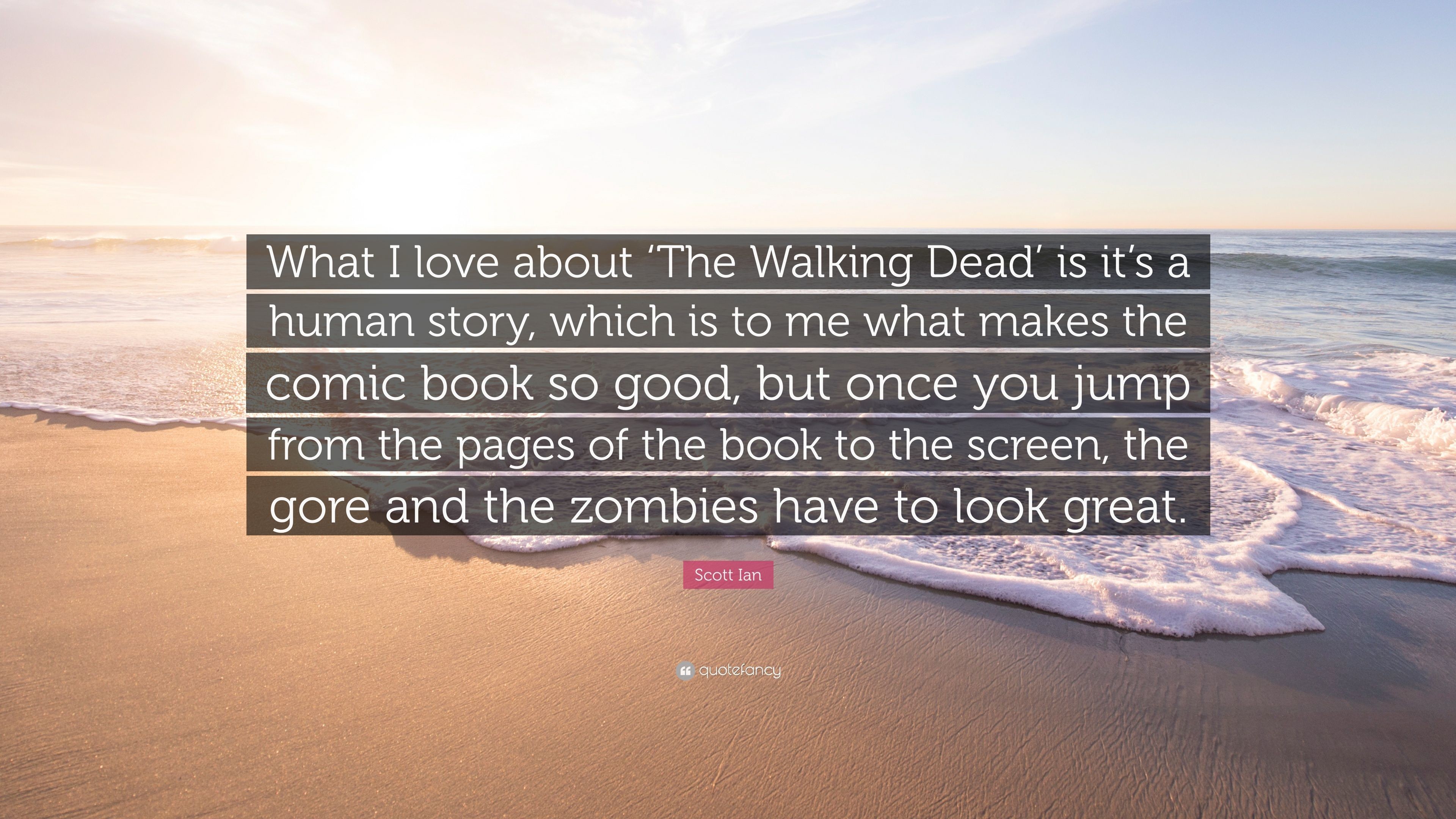 3840x2160 Scott Ian Quote: “What I love about 'The Walking Dead' is it's
