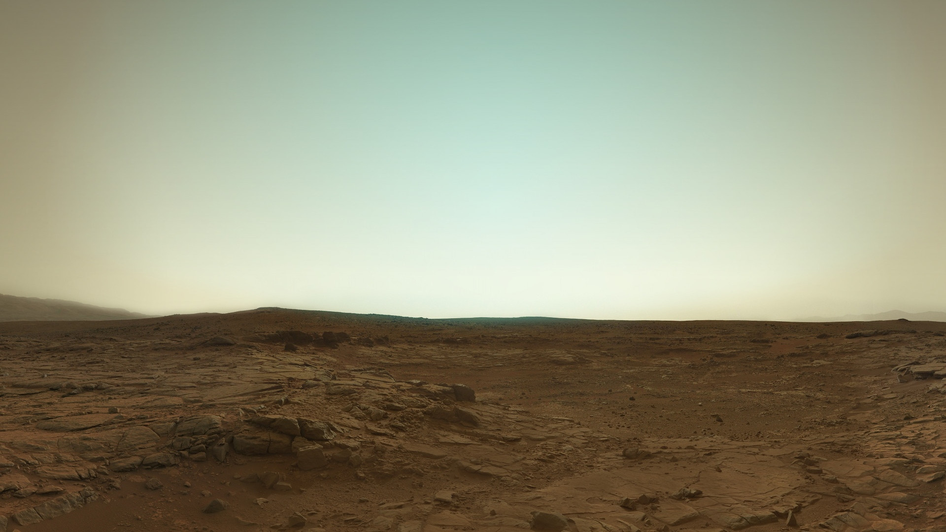 1920x1080 Mars in true color from Curiosity!
