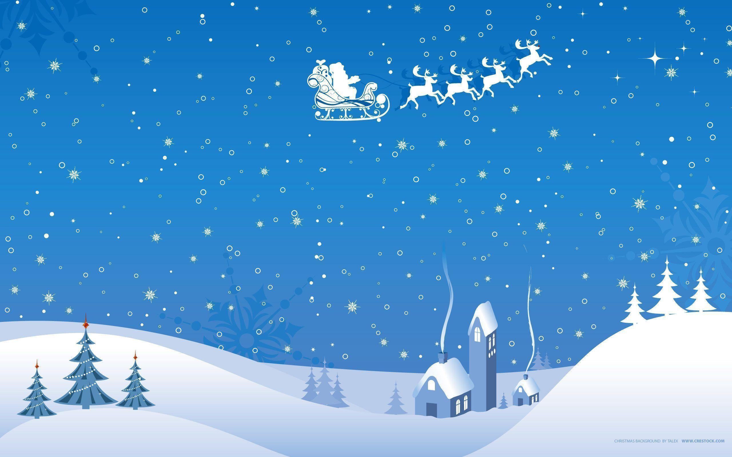 2560x1600 Christmas snow scene wallpaper |  | 1208 | WallpaperUP