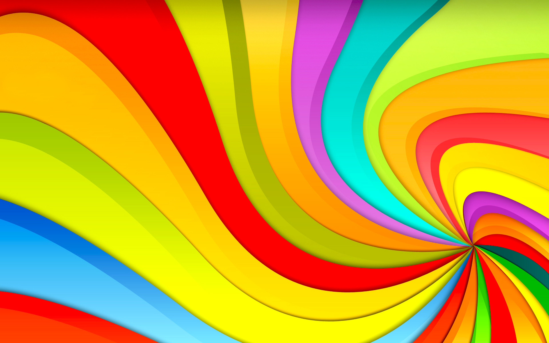 1920x1200 Swirly Rainbow Myspace Backgrounds, Swirly Rainbow .