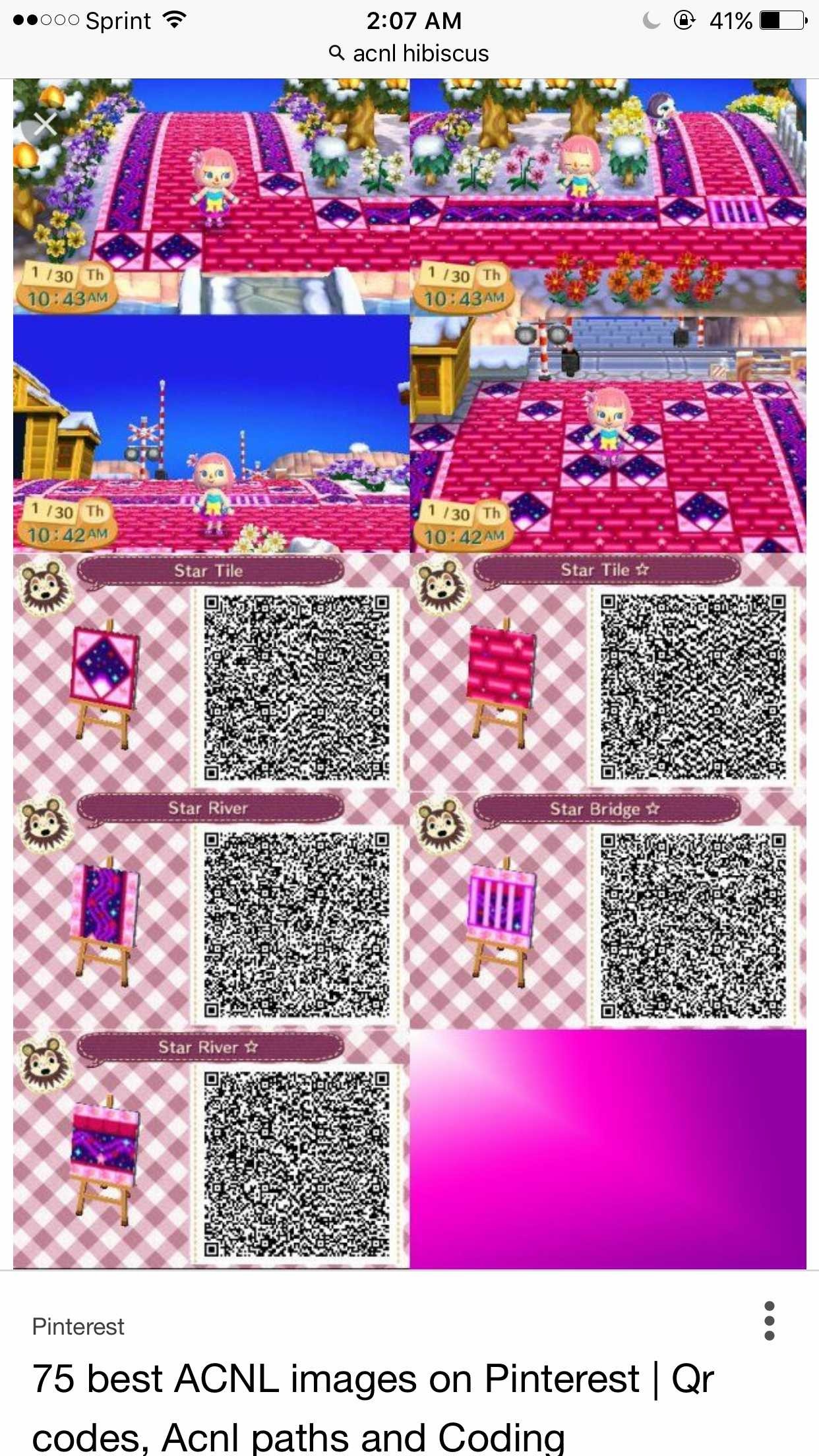 1242x2208 Animal Crossing New Leaf Qr Codes Pink Brick Paths Leafjdi Co