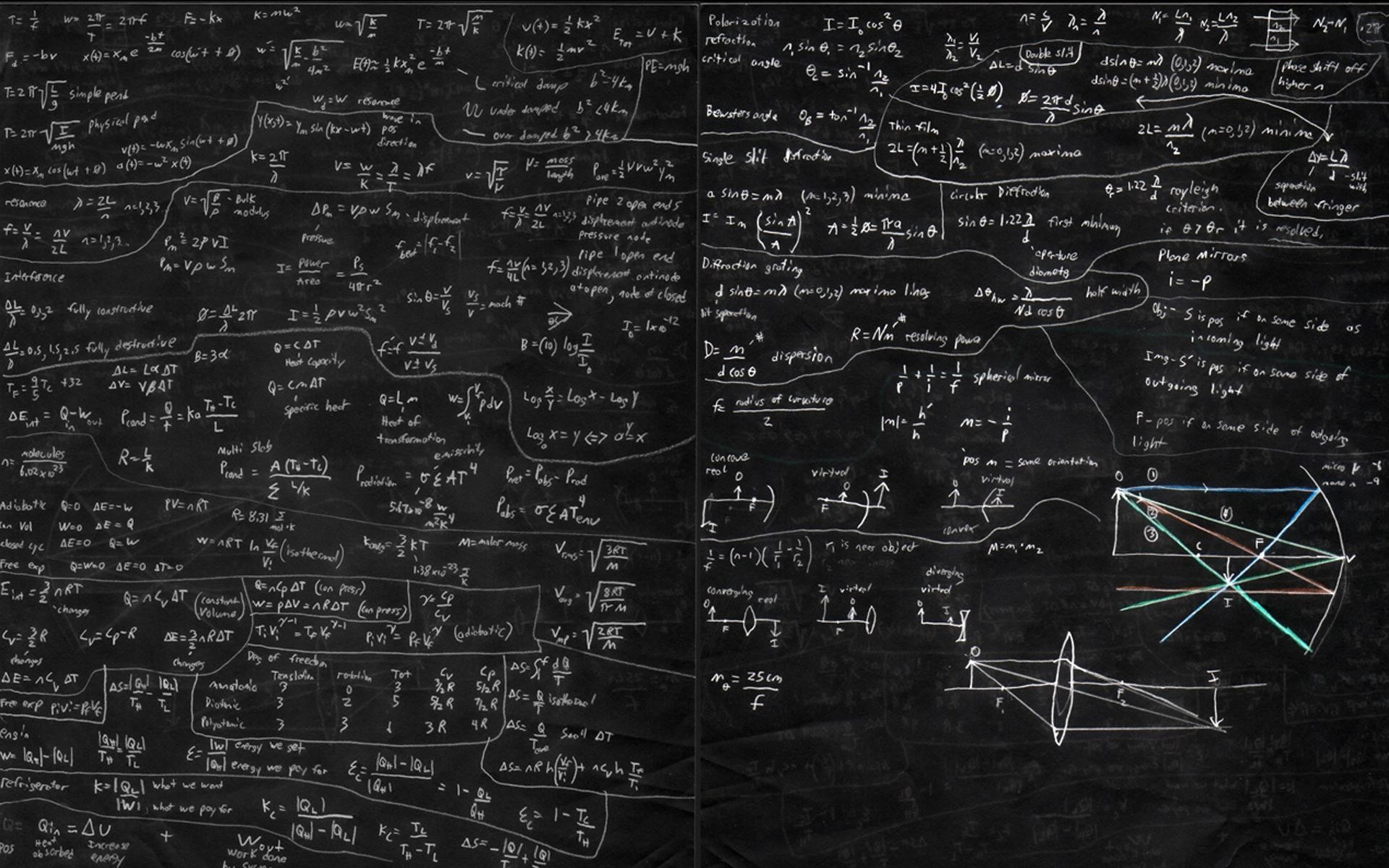 1920x1200 Lectures Mathematics on Chalkboard HD Wallpaper Desktop .