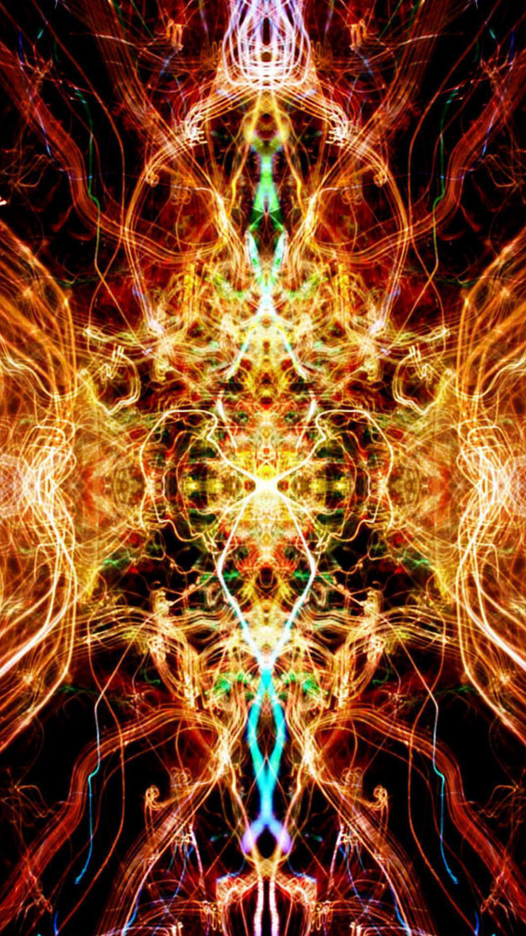 1080x1920 Flame Kaleidoscope Fire Abstract Android Wallpaper ...