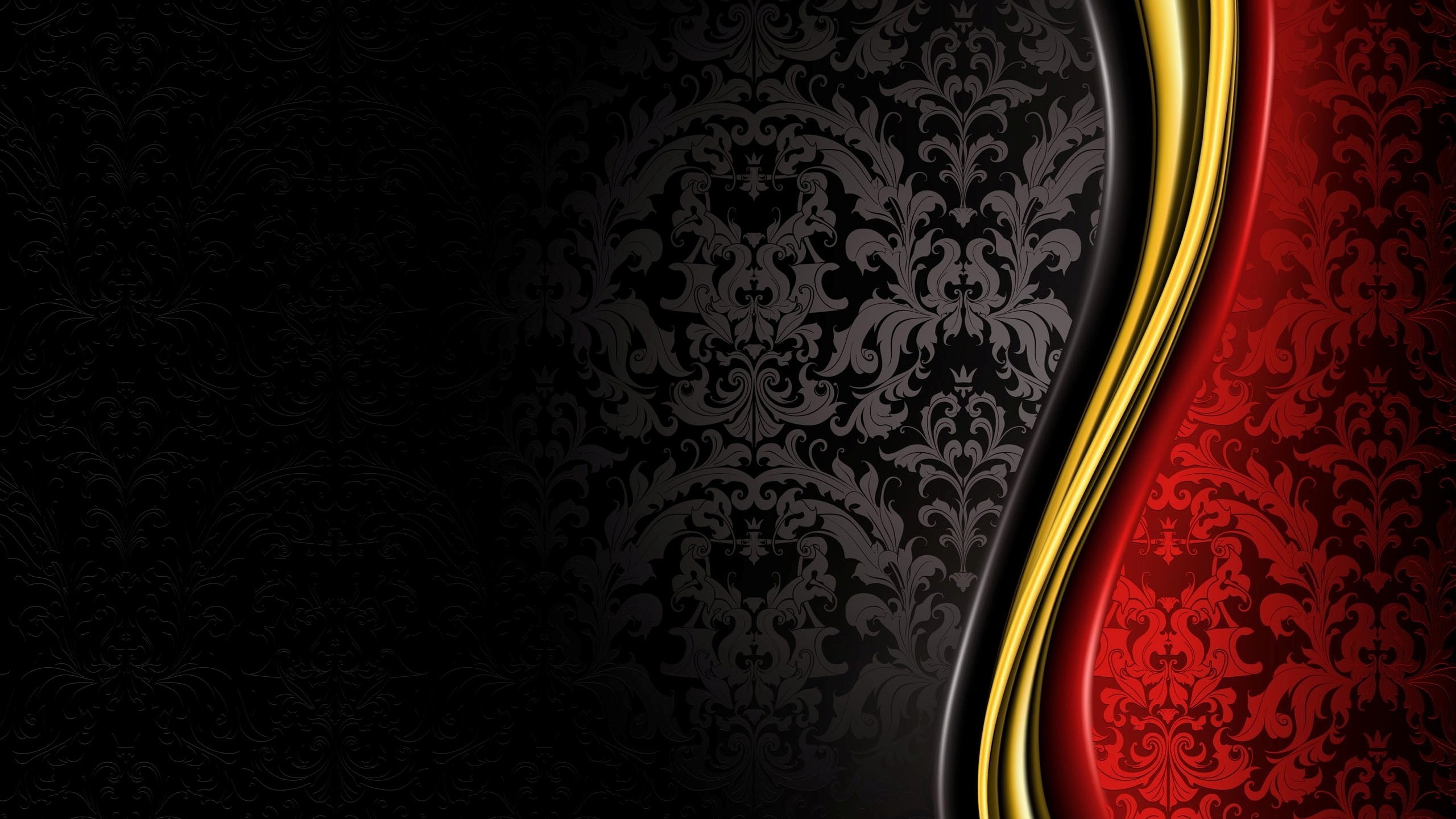 2560x1440 luxury, Royal, Grand, Black, Gold, Red, Abstract Wallpapers HD .