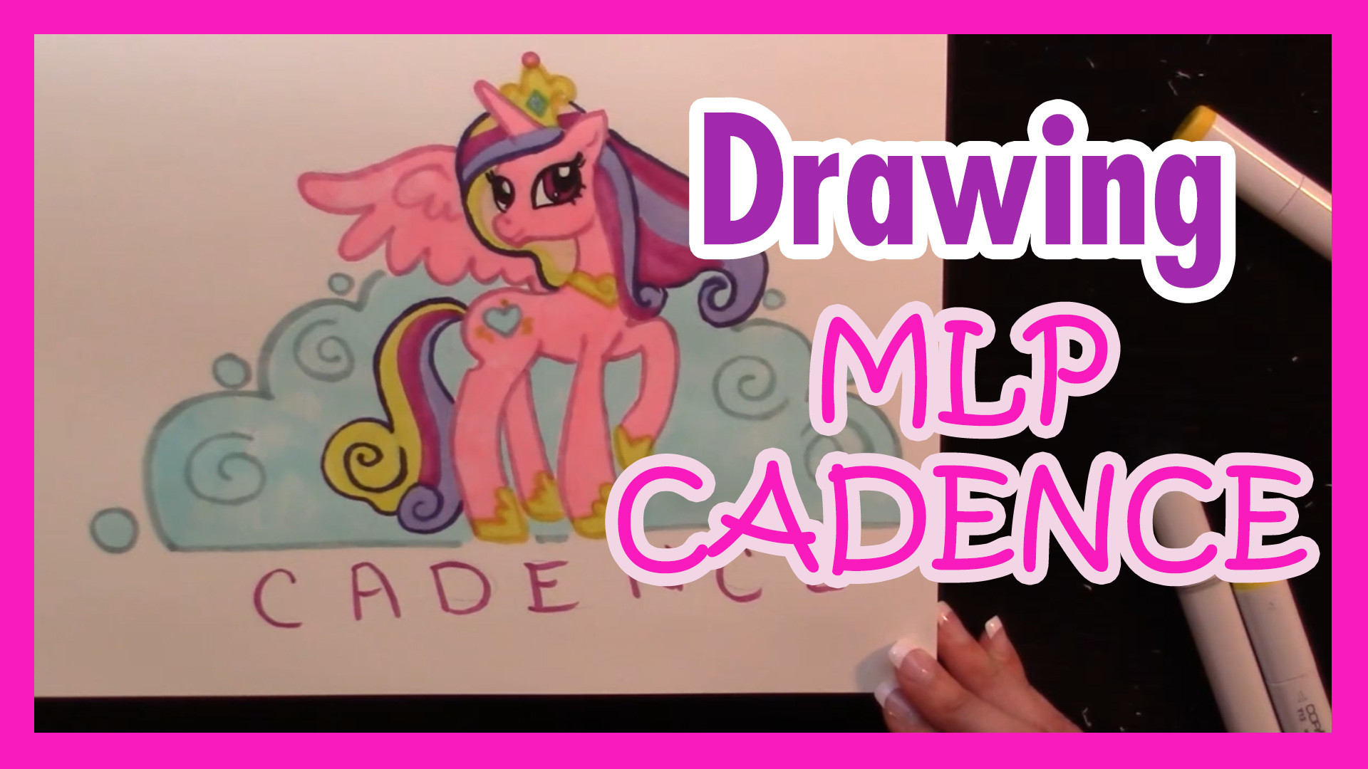 1920x1080 My little pony Cadence .. princess cadance drawing | mlp fan art drawing  video