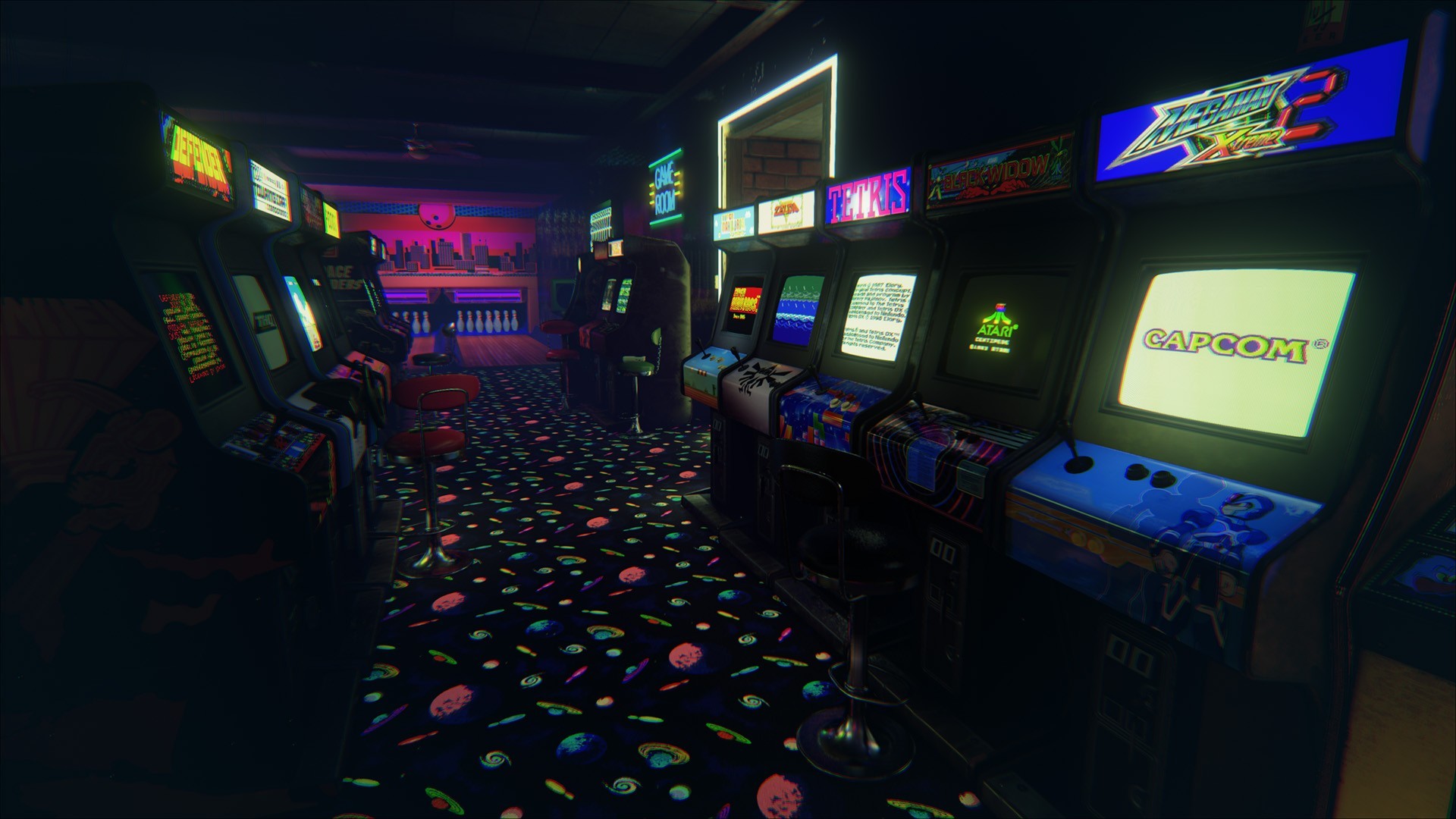 1920x1080  Arcade offers an entire 80s arcade to play in – The Rift Arcade .