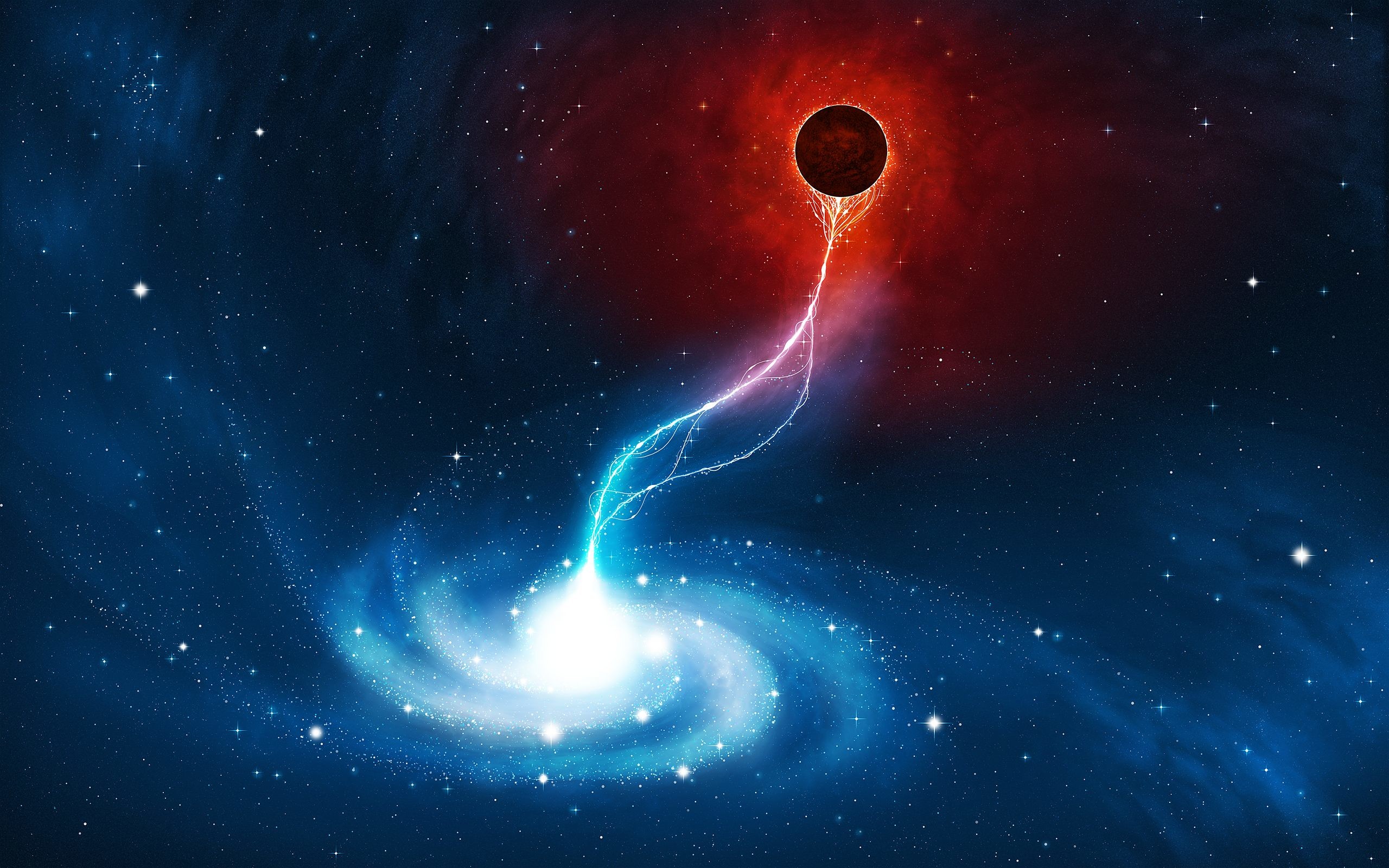 2560x1600 Blackhole Galaxy Universe wallpaper