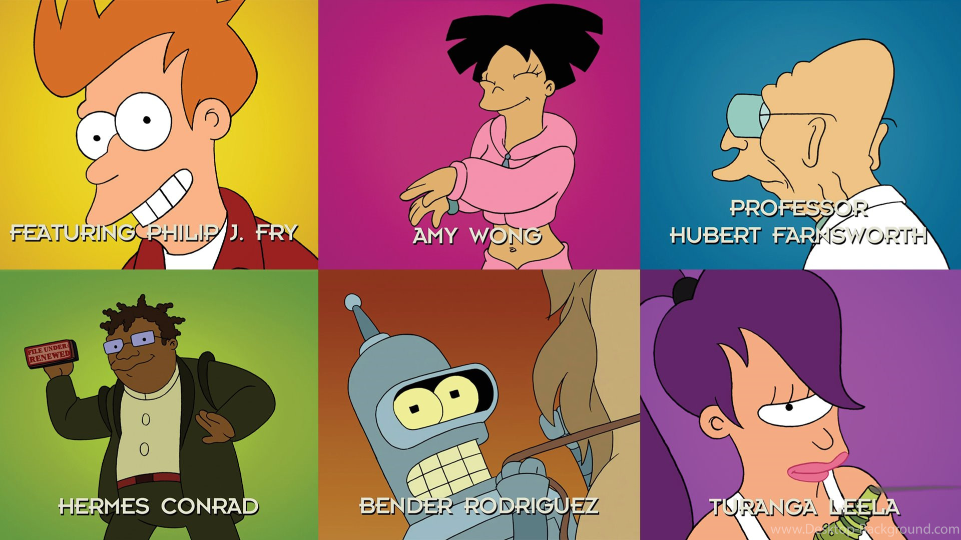1920x1080 A Futurama Wallpapers Using The Intro From "Bender's Big Score" ...