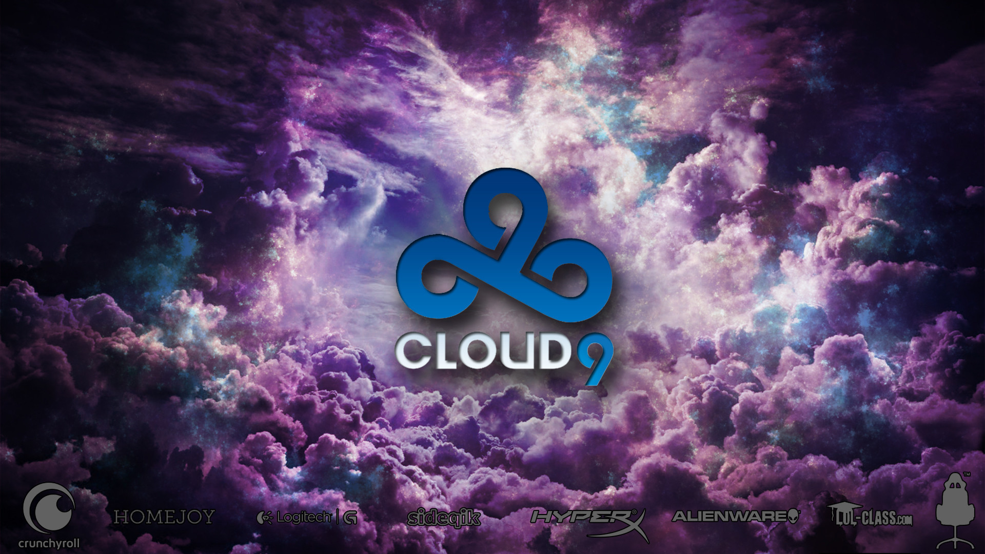 1920x1080 Cloud 9 Wallpaper with Sponsors [] (I will post other resolutions  if requested)