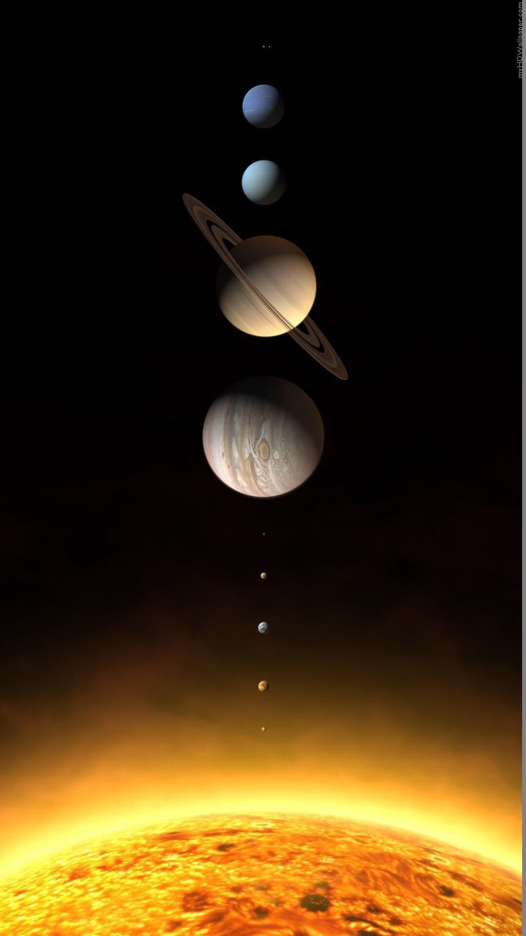1080x1920 Our solar system in order from the sun