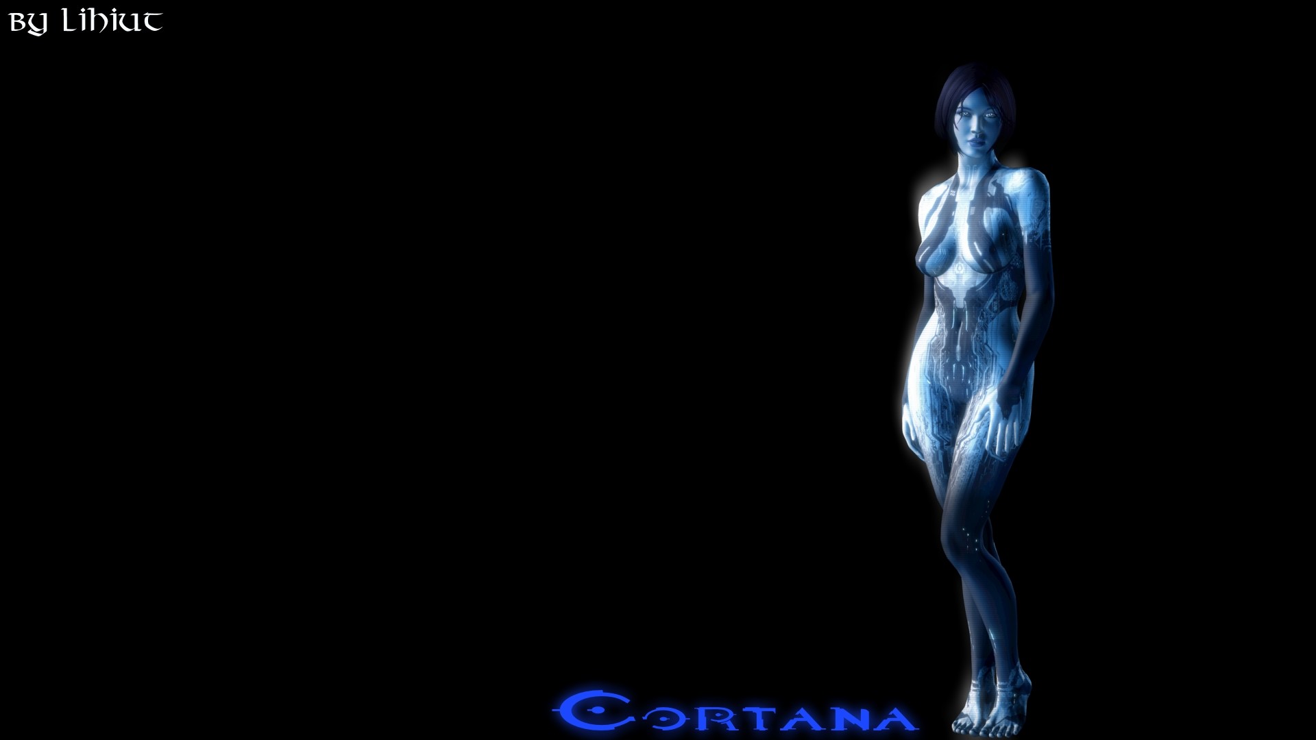 1920x1080 Cortana Wallpaper Black By Lihiut On DeviantArt