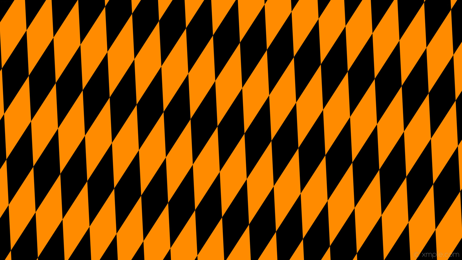 1920x1080 wallpaper orange black rhombus diamond lozenge dark orange #000000 #ff8c00  75Â° 360px 116px