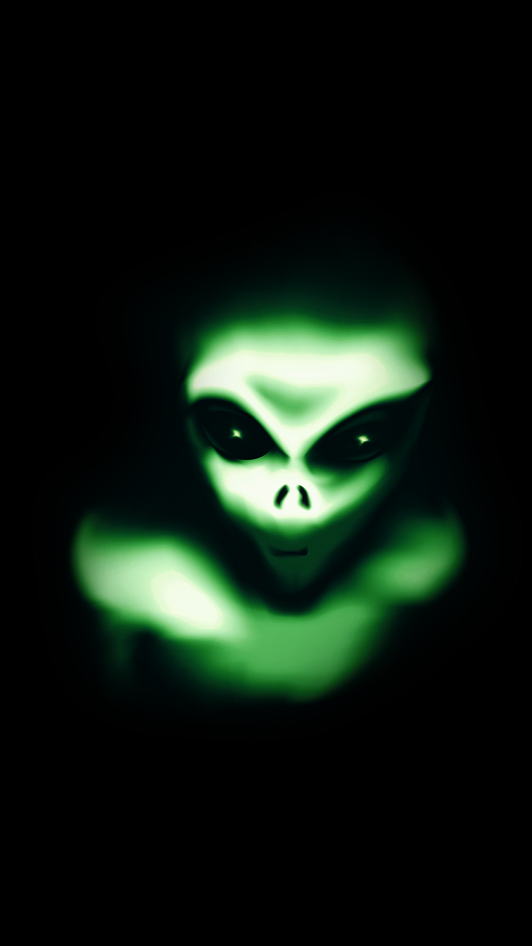 1080x1920 Green Alien Phone Wallpaper