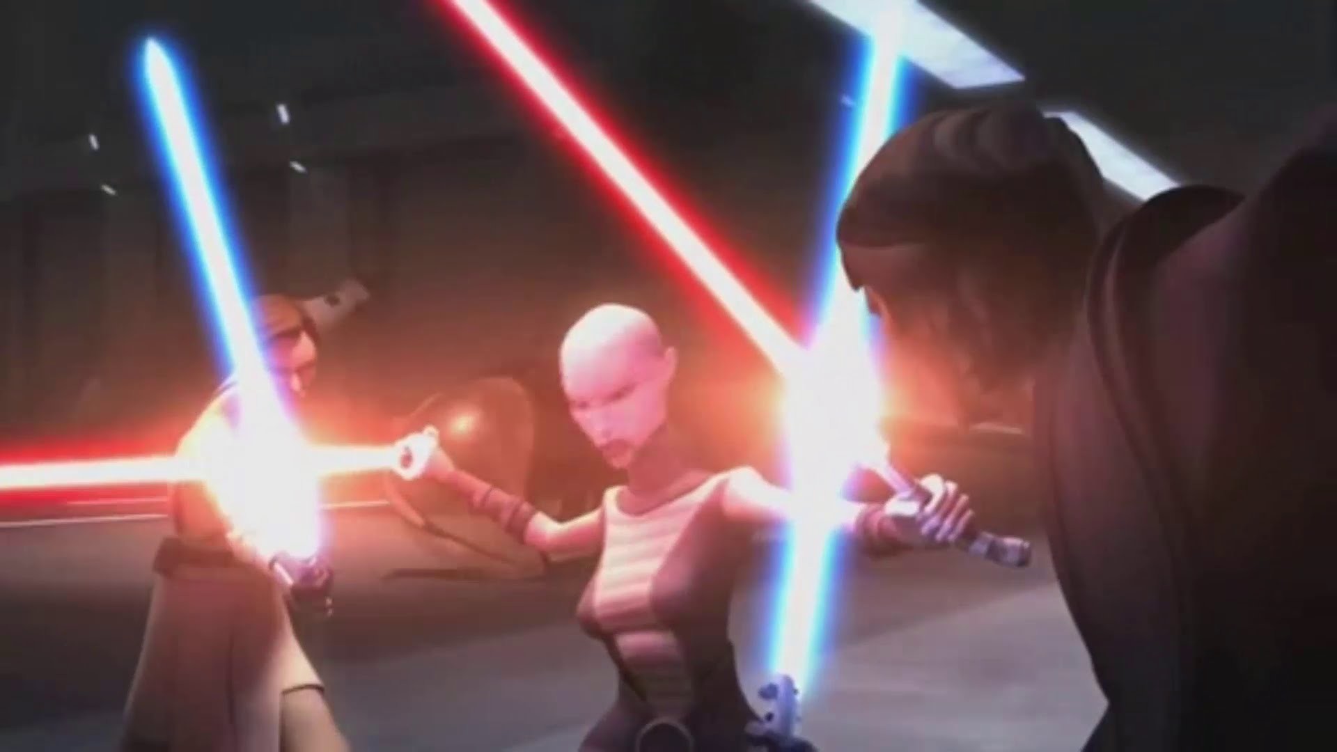 1920x1080 Obi-Wan Kenobi & Anakin Skywalker VS Asajj Ventress - Star Wars The Clone  Wars - YouTube