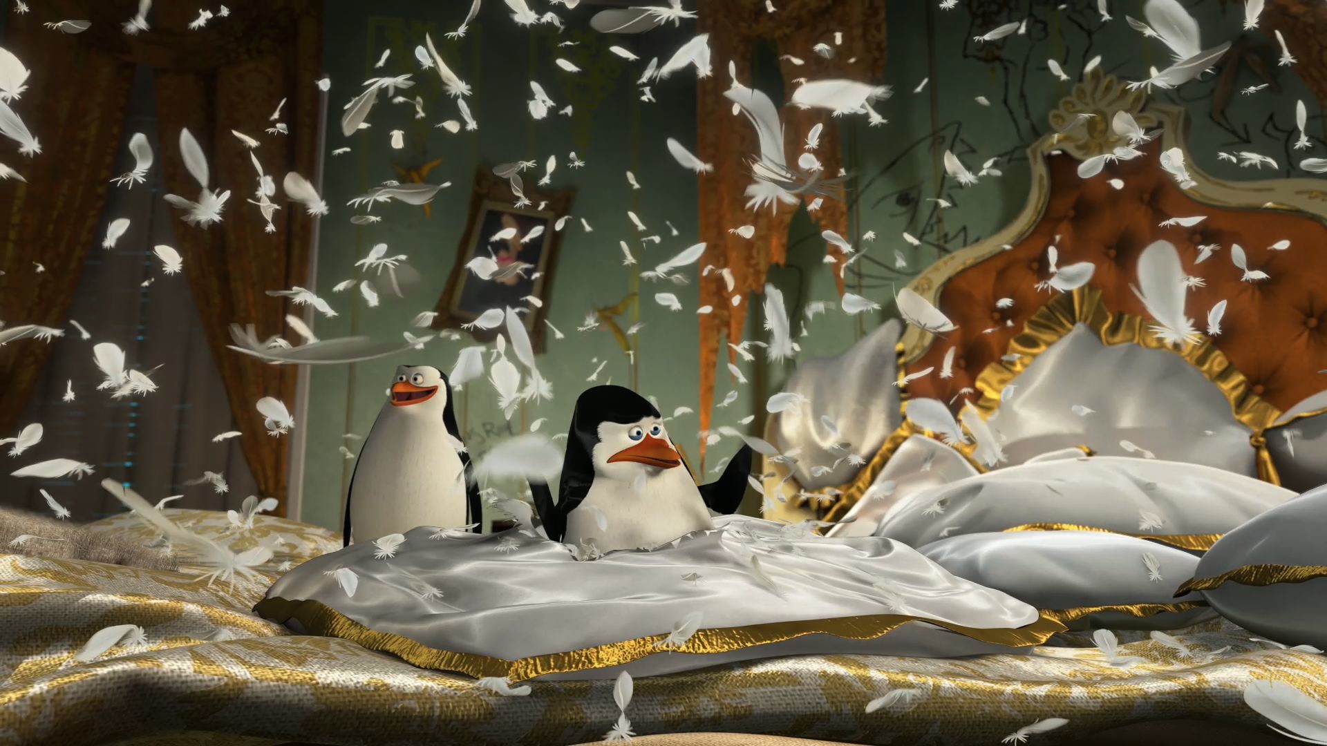 1920x1080 the penguins from Madagascar 3: Europe's Most Wanted wallpaper