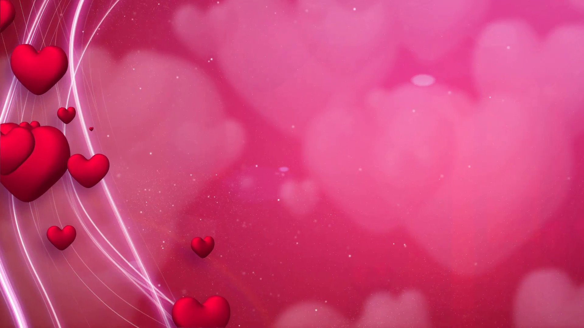 1920x1080 lines and hearts red romantic loop background