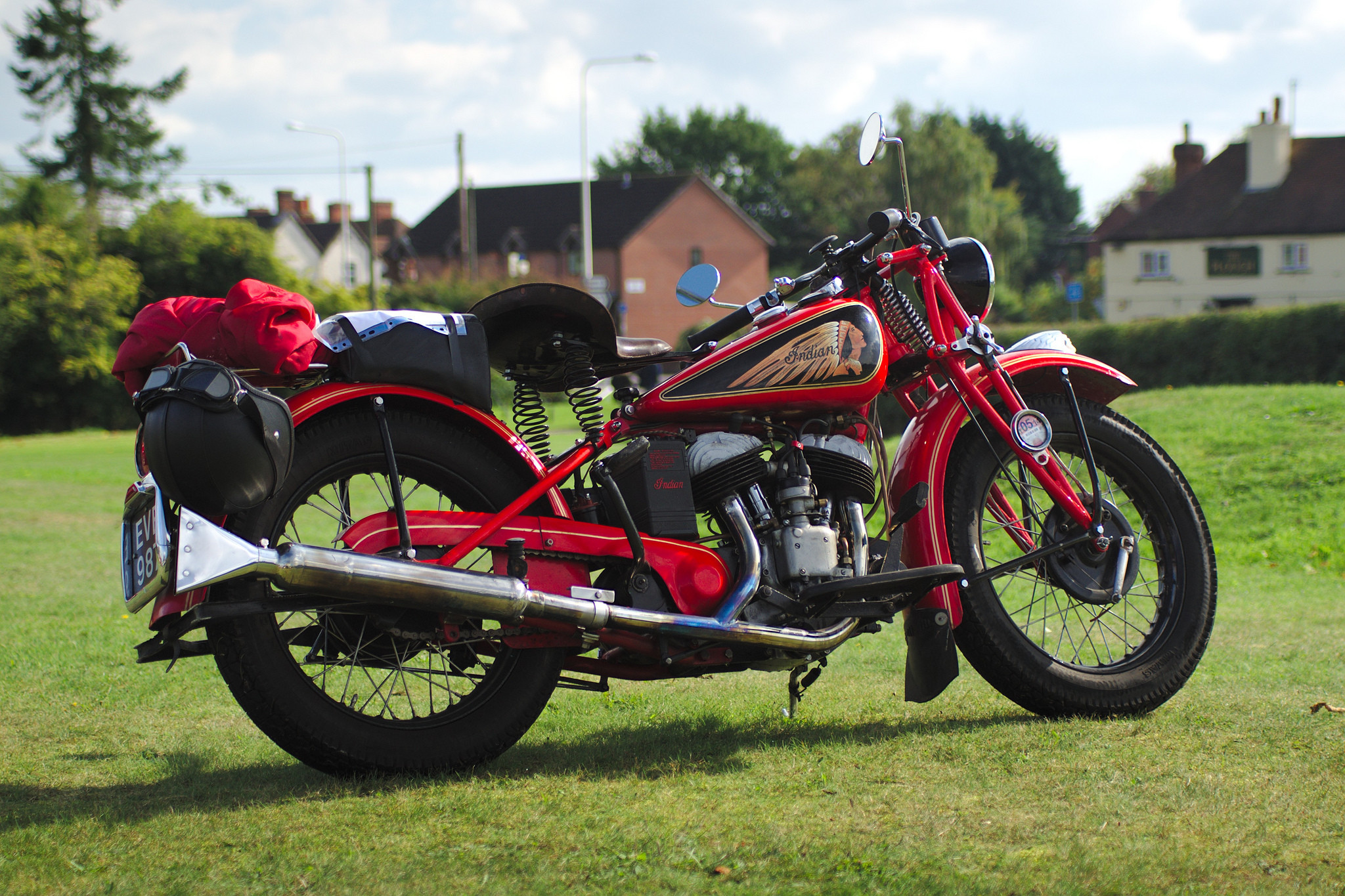 2048x1365 Red Indian Motorcycle Rarity