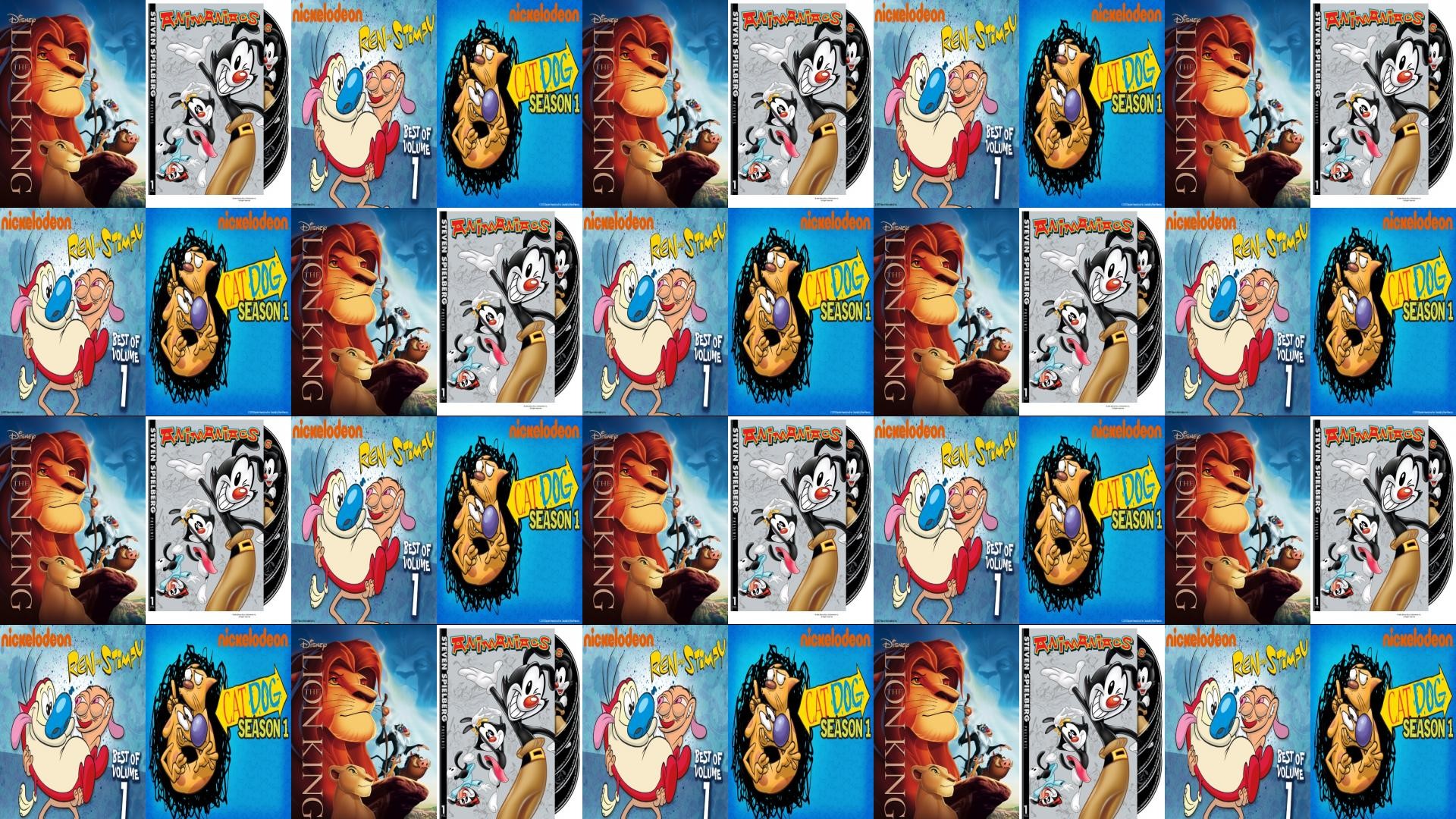 1920x1080 Lion King Animaniacs Ren Stimpy Catdog Wallpaper