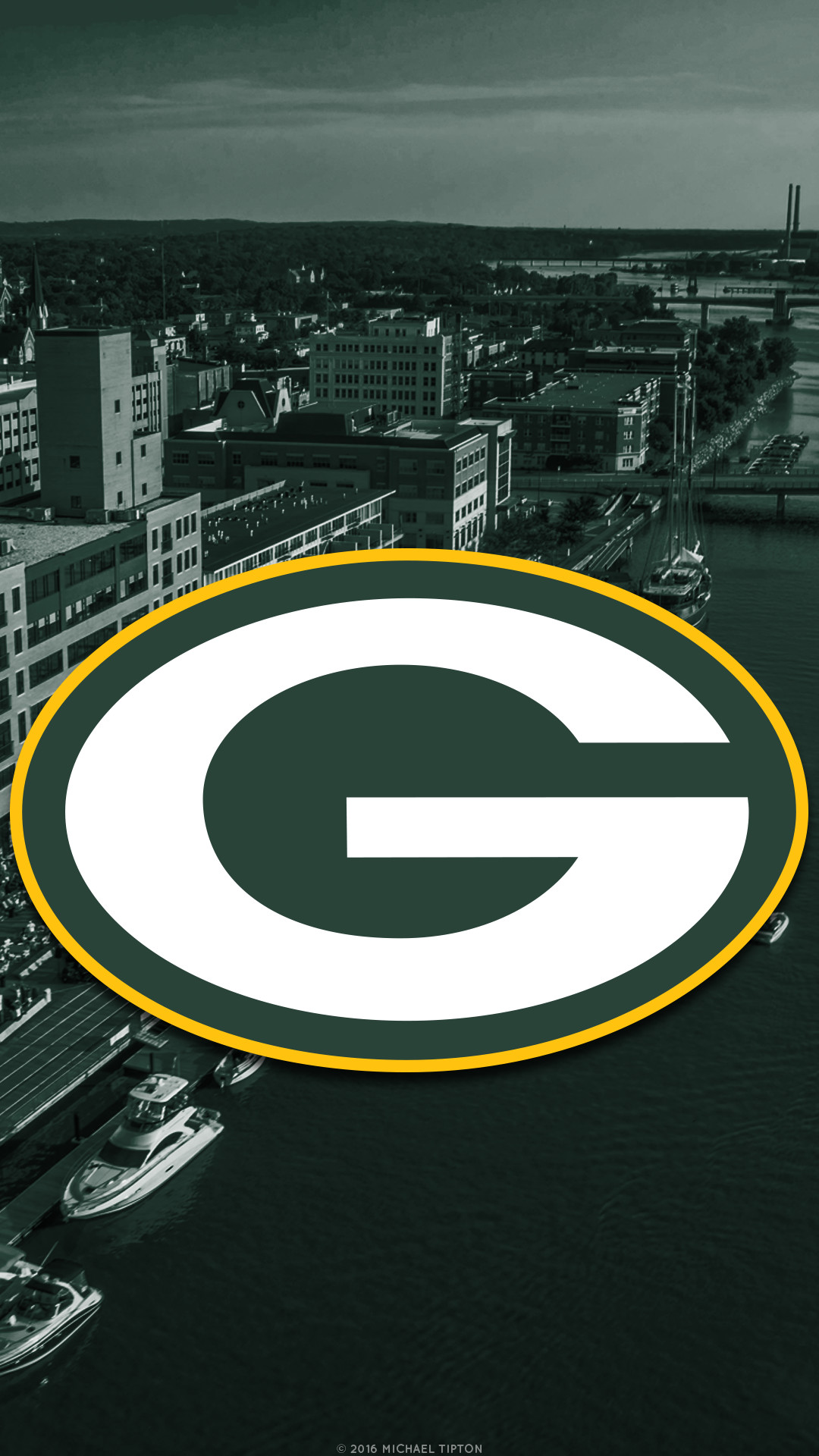1080x1920 ... Green Bay Packers city 2017 logo wallpaper free iphone 5, 6, 7, galaxy
