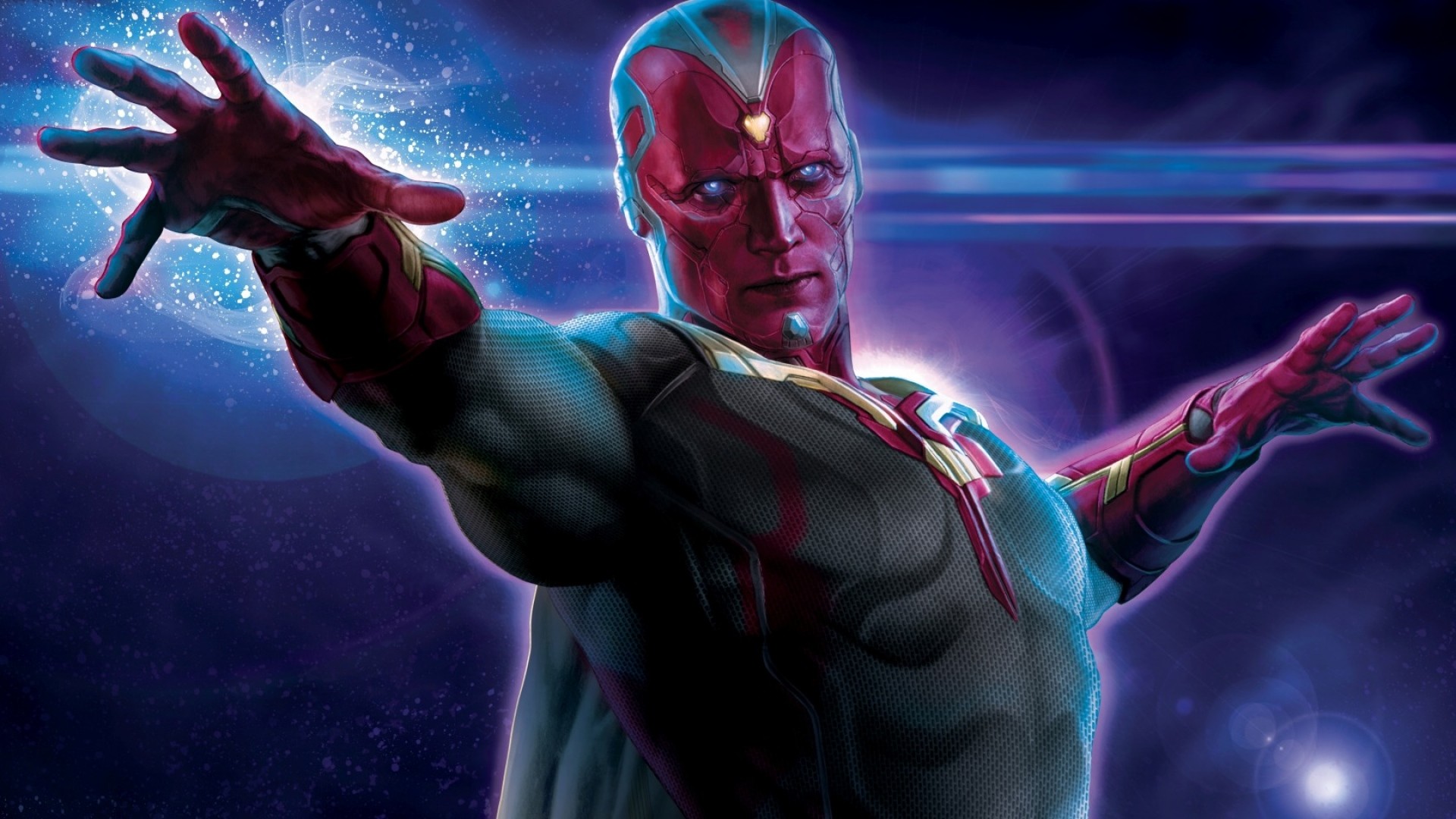 1920x1080  Wallpaper avengers, age of ultron, paul bettany, vision
