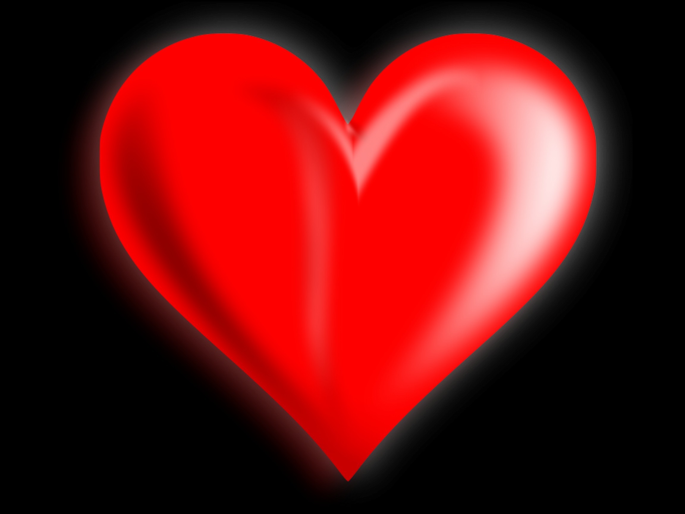 2304x1728 D Red Heart Transparent Background