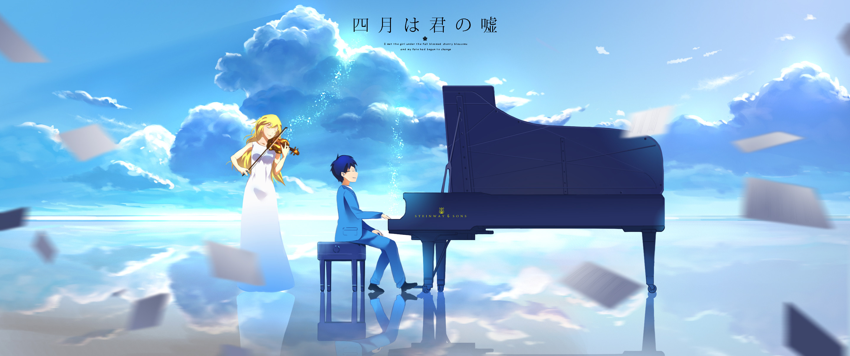 2879x1207 129 Your Lie in April HD Wallpapers | Backgrounds - Wallpaper Abyss - Page 3