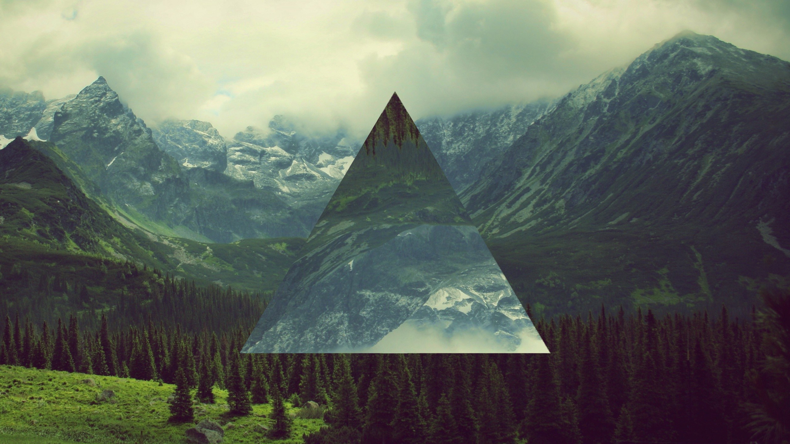 2560x1440 landscape, Triangle, Polyscape Wallpapers HD / Desktop and Mobile  Backgrounds