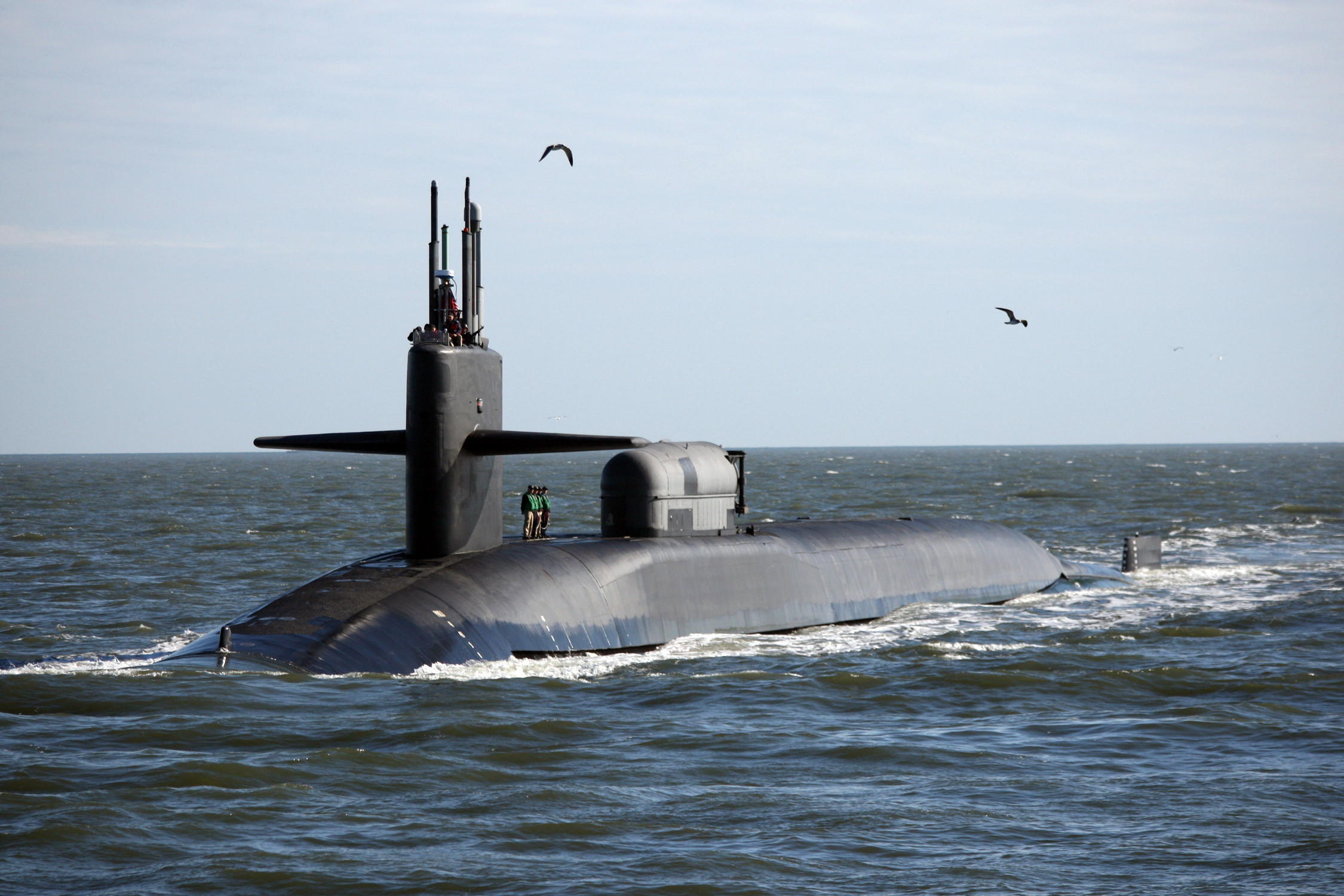 2250x1500 georgia extension nuclear submarine military navy wallpaper background  