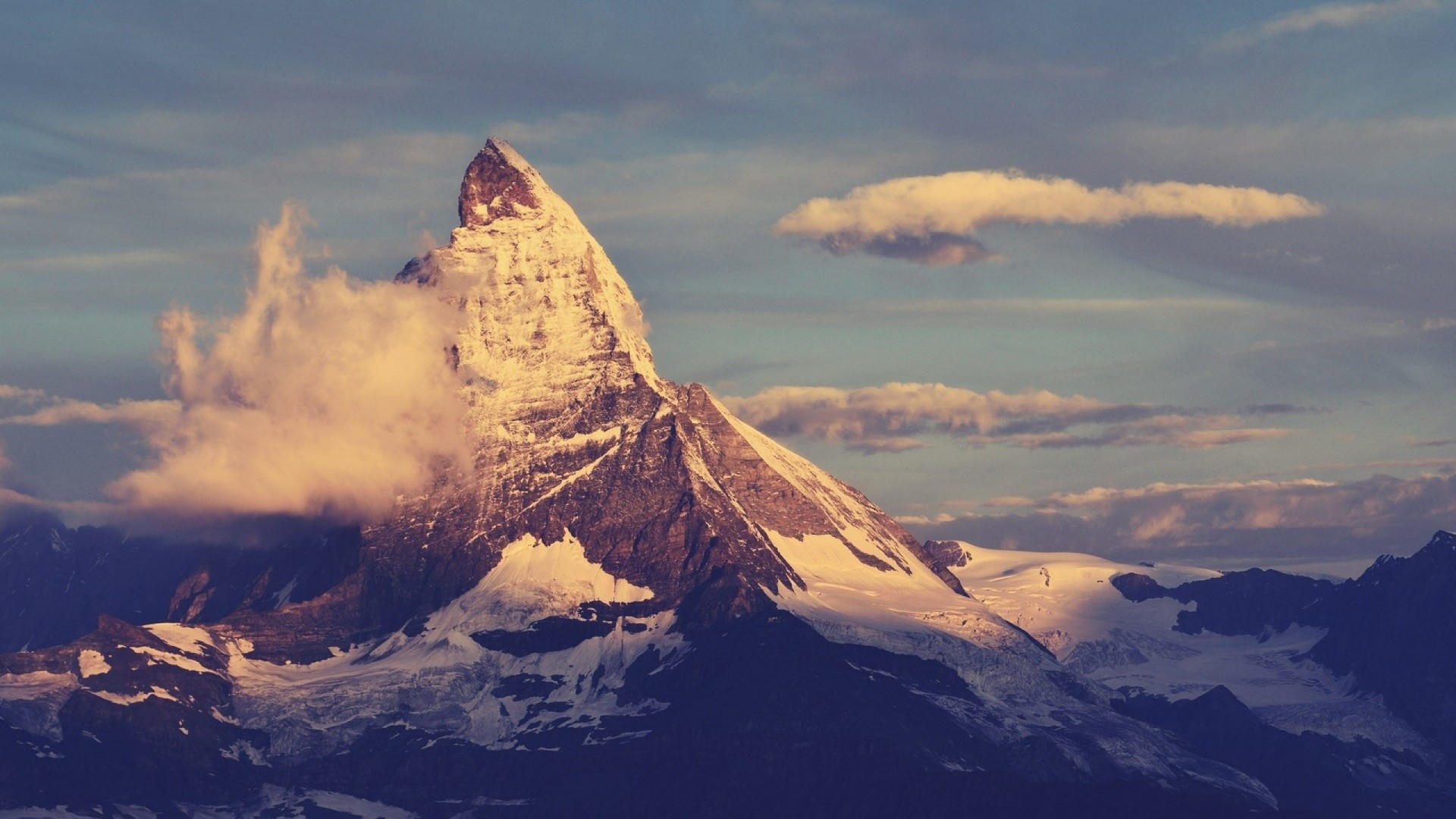 1920x1080  Matterhorn Mountain Peak. How to set wallpaper on your desktop?  Click the download link from above and set the wallpaper on the desktop  from your ...