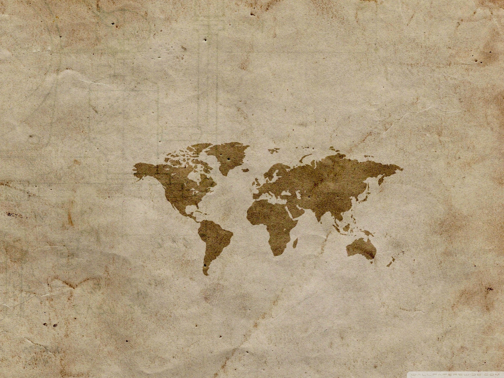 2048x1536 Old World Map Wallpaper
