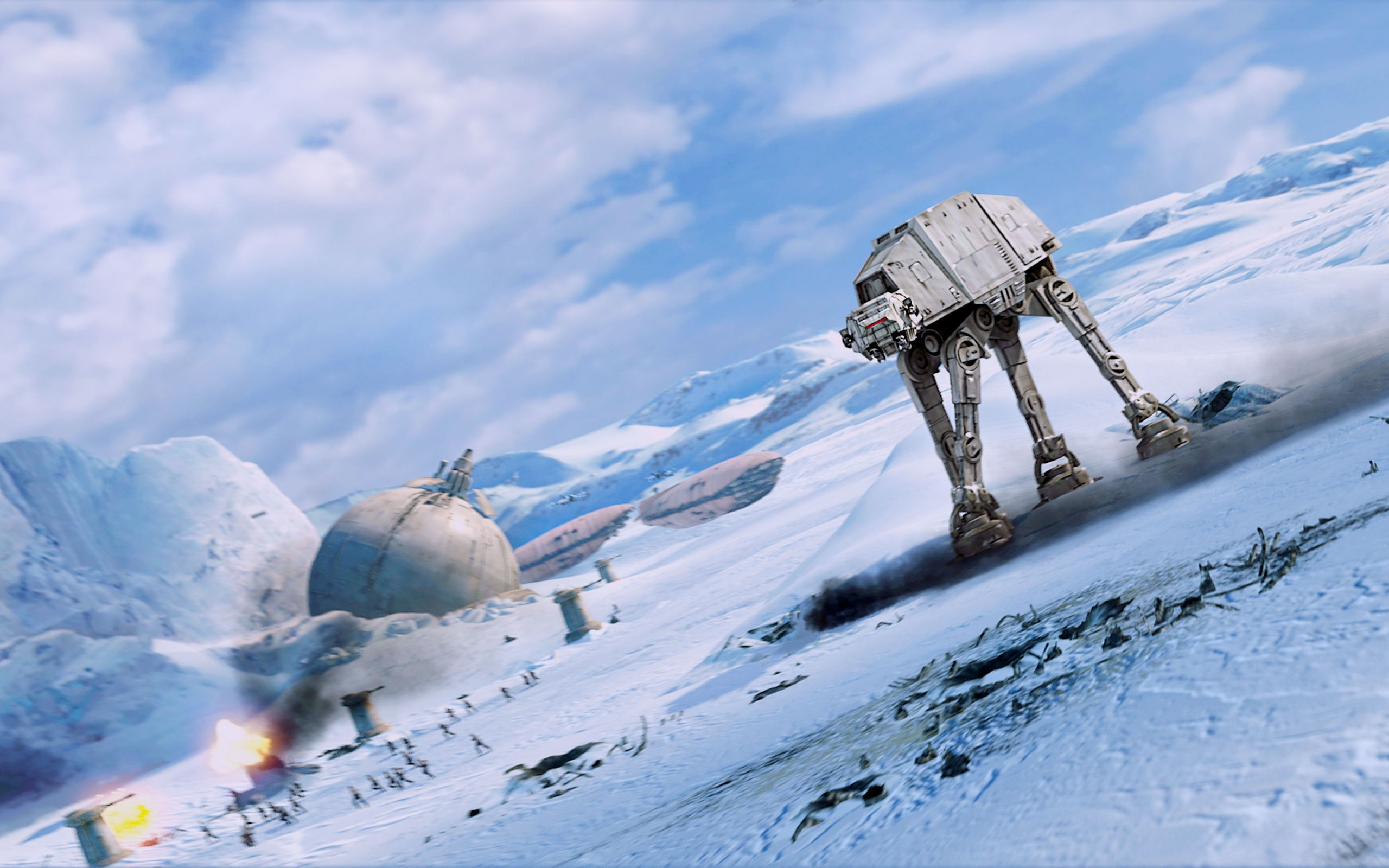 2560x1600 wallpaper Star Wars Â· Hoth Â· AT-AT Â· The Empire Strikes Back