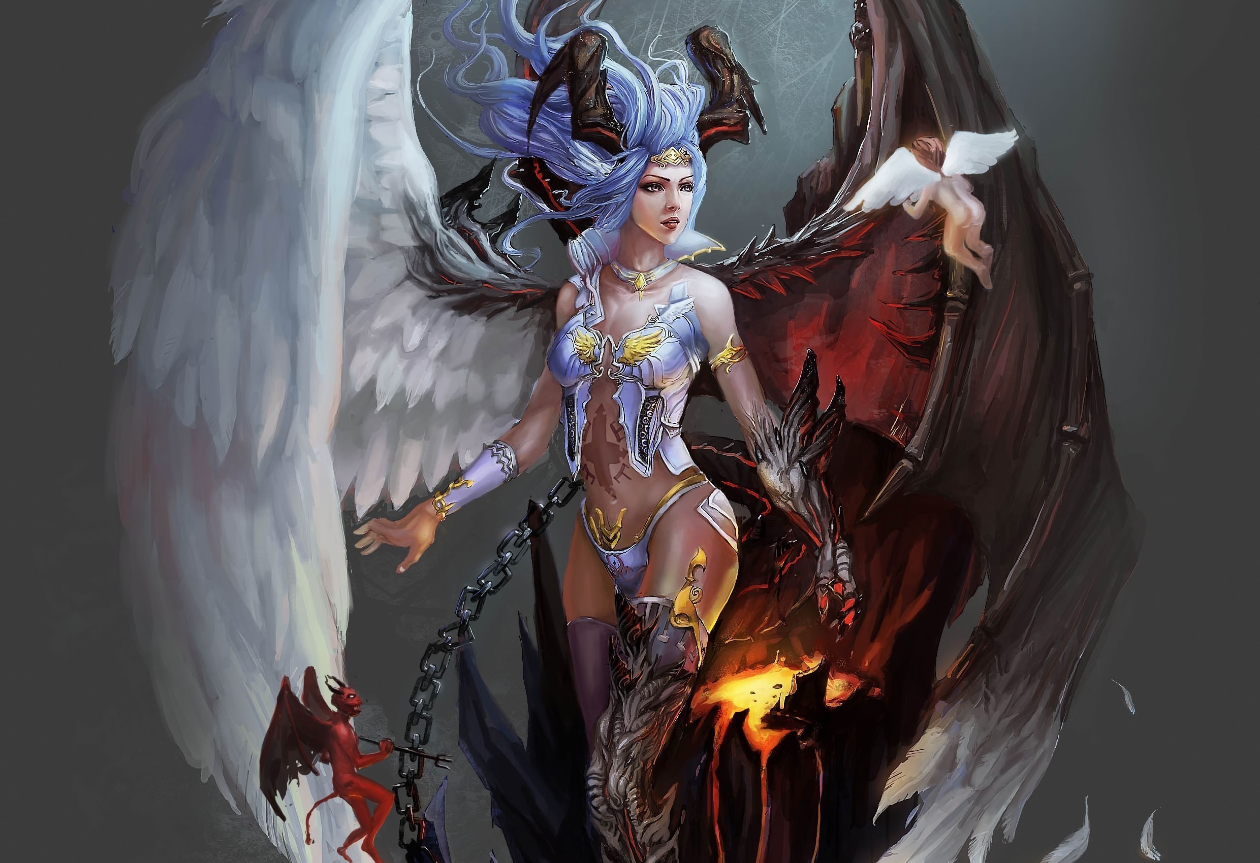 2480x1700 Fantasy - Angel Wallpaper