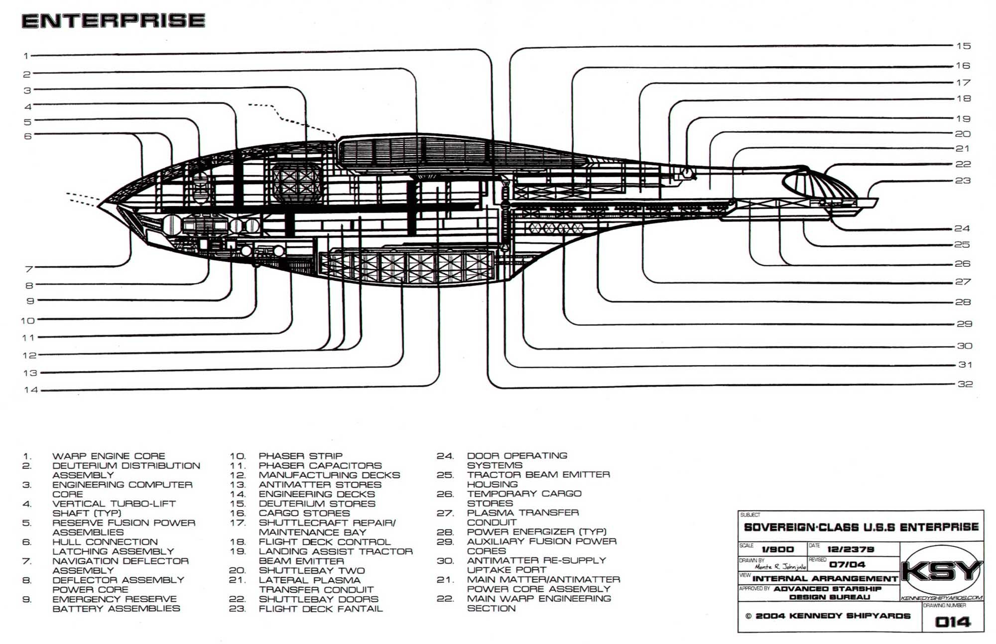 2000x1294 Starship Layout Star Trek Lcars Blueprint Database