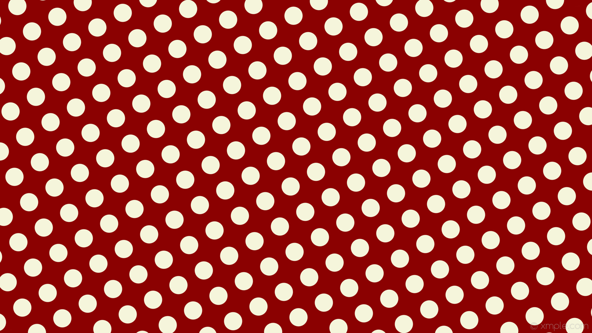 1920x1080 wallpaper dots red polka spots white dark red beige #8b0000 #f5f5dc 300Â°  59px