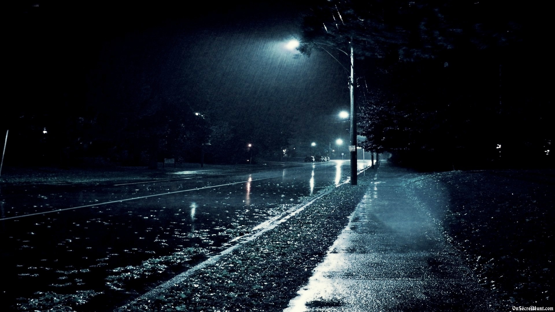 1920x1080 awesome Rainy Night HD Image