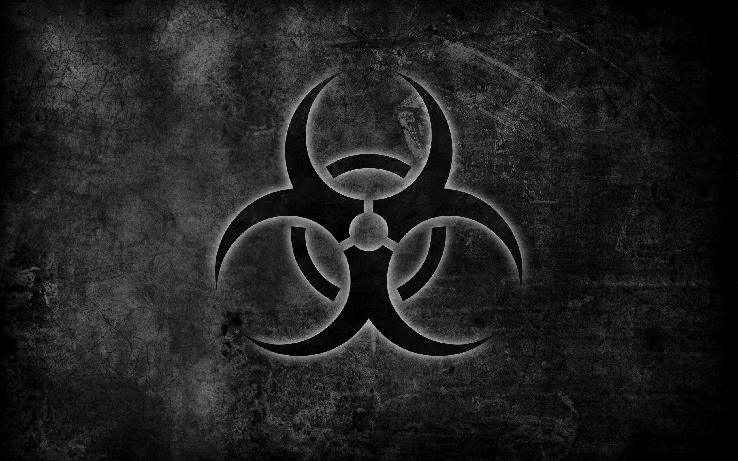 2560x1600 Red Toxic Wallpaper Biohazard Symbol Pictures