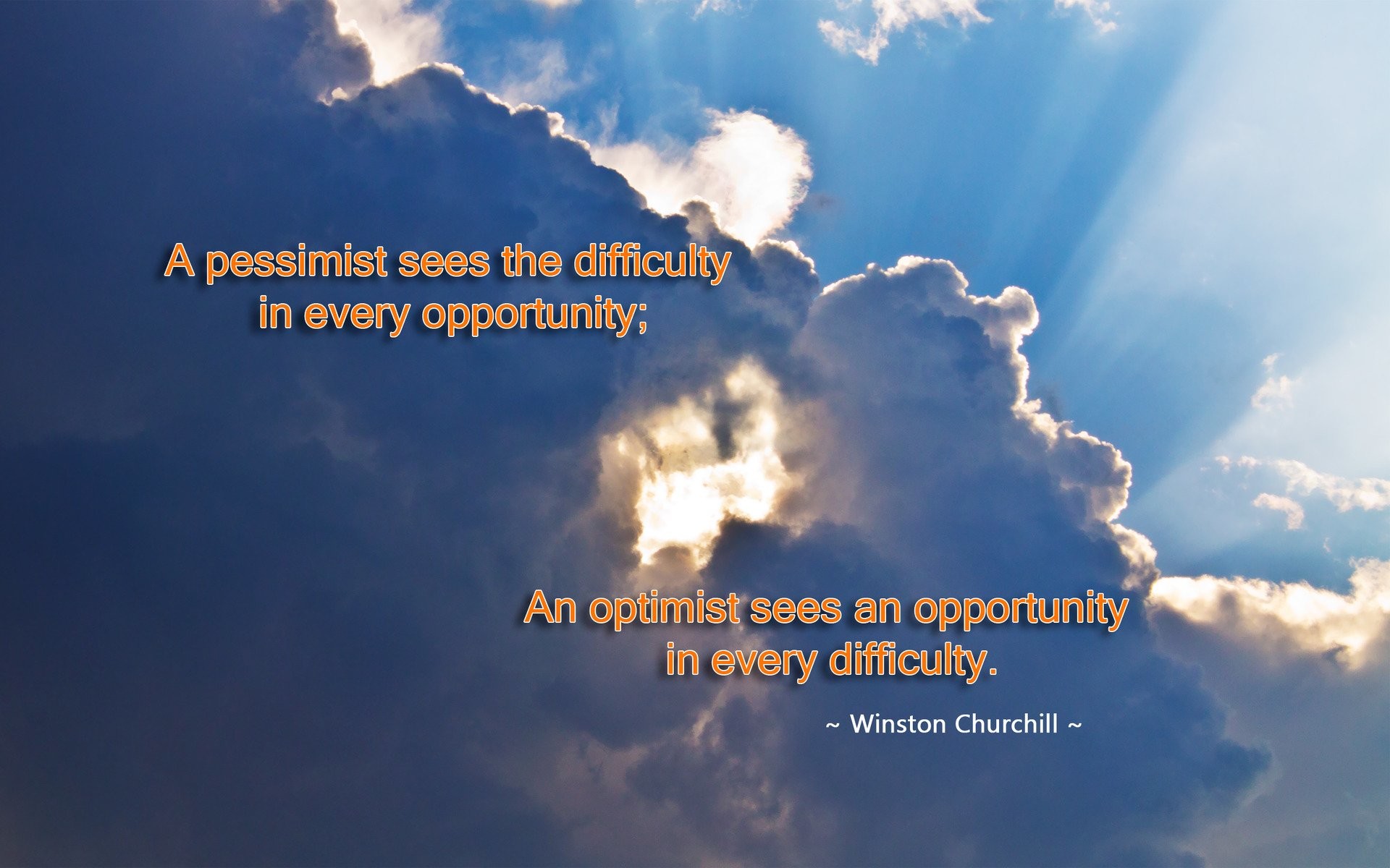 1920x1200 A Pessimist Sees The Difficulty In Every Opportunity