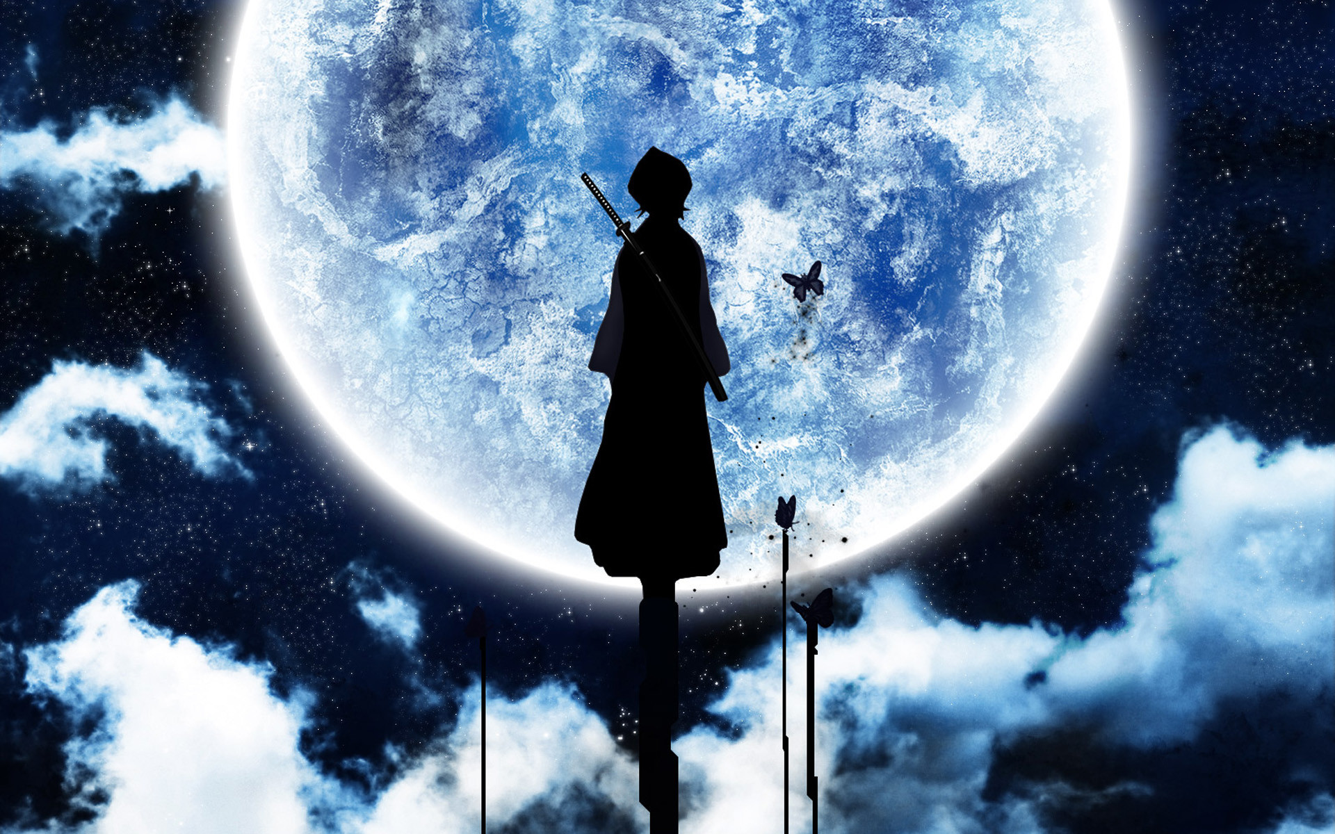1920x1200 Anime Bleach Rukia Kuchiki Mond Anime Wallpaper