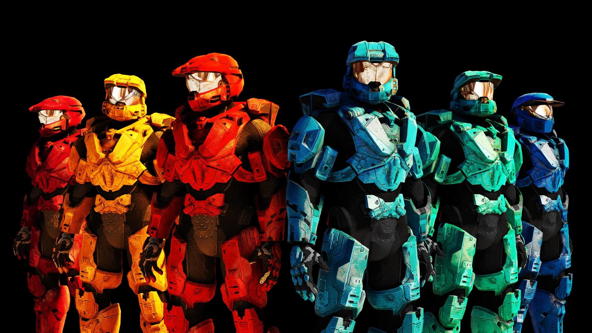 1920x1080 Red vs. Blue () : wallpapers