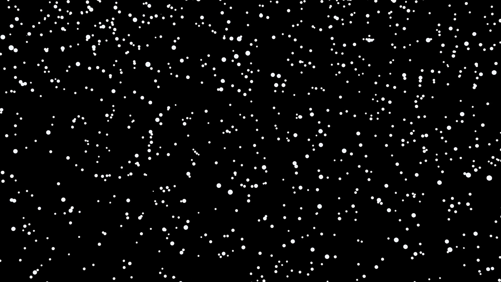1920x1080 Snowfall in the wind on the black background, winter snow animated  background with alpha channel