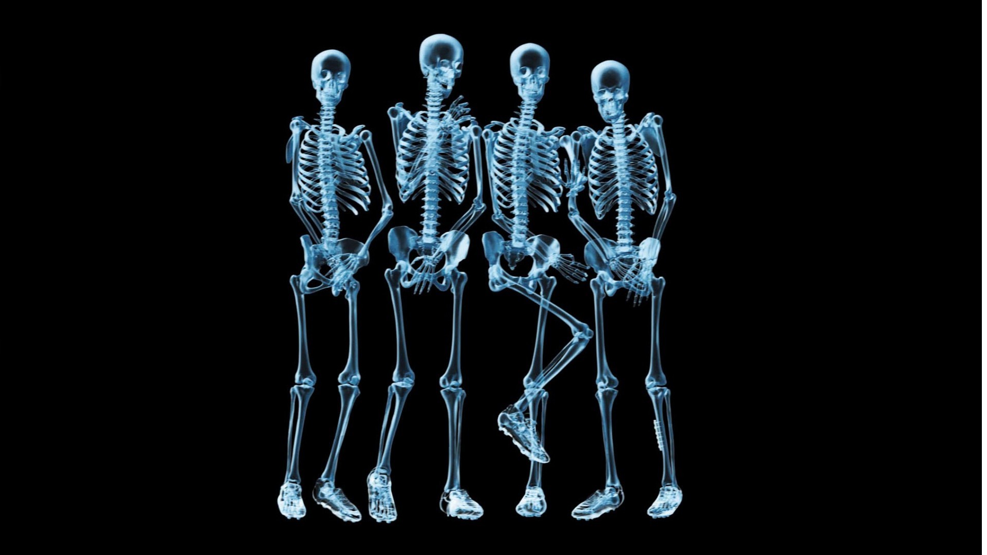 Abstract Xray Walking Human Skeleton Dark iPhone 8 Wallpapers Free Download