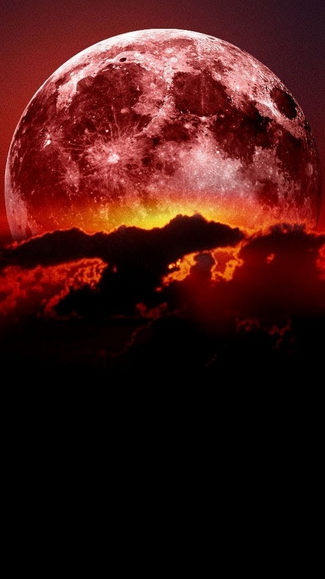 1080x1920 Super Blood Moon iPhone Wallpaper resolution 