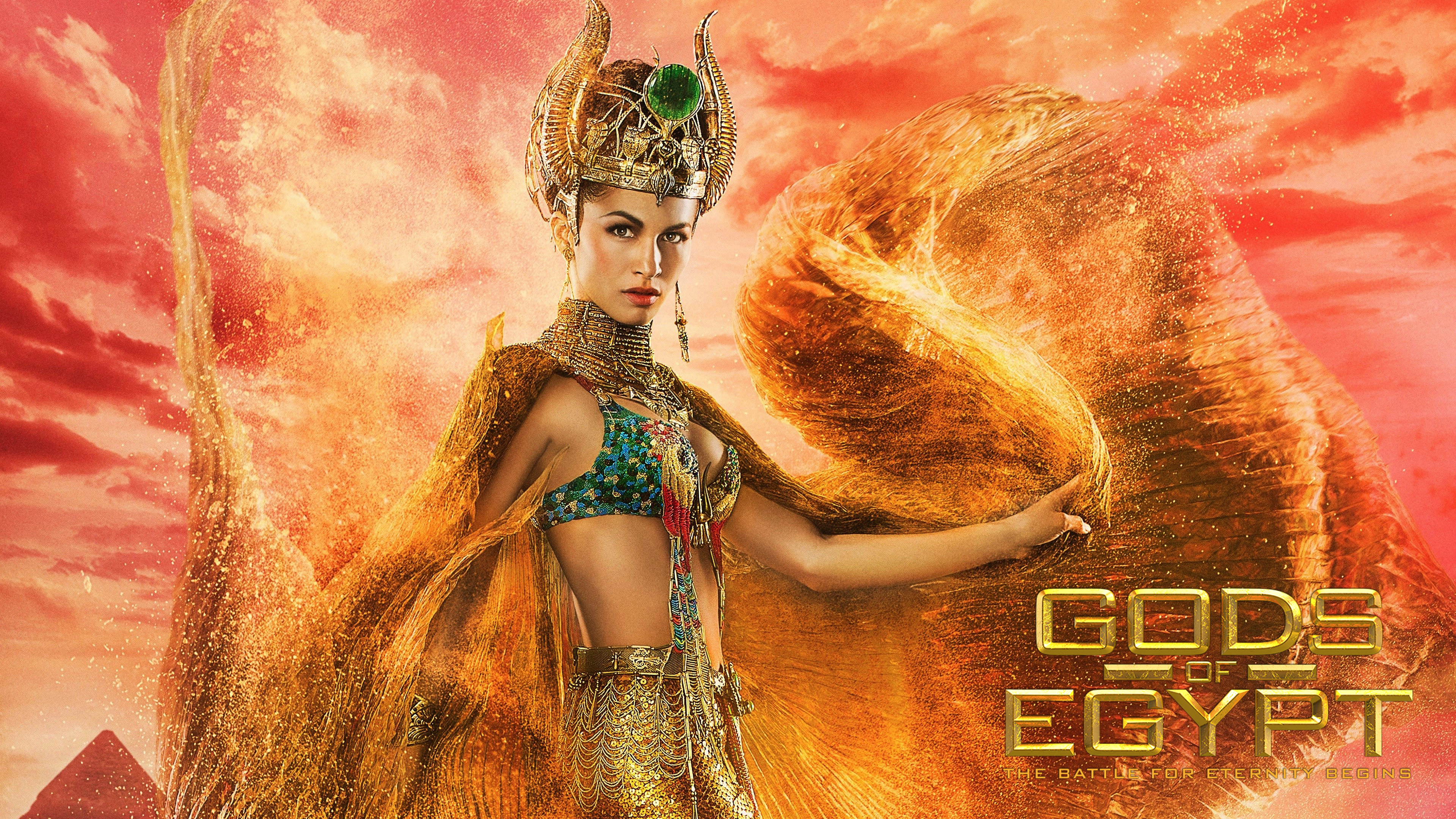 3840x2160 Filme - Gods Of Egypt Filme Hathor Goddess Crown Elodie Yung Wallpaper